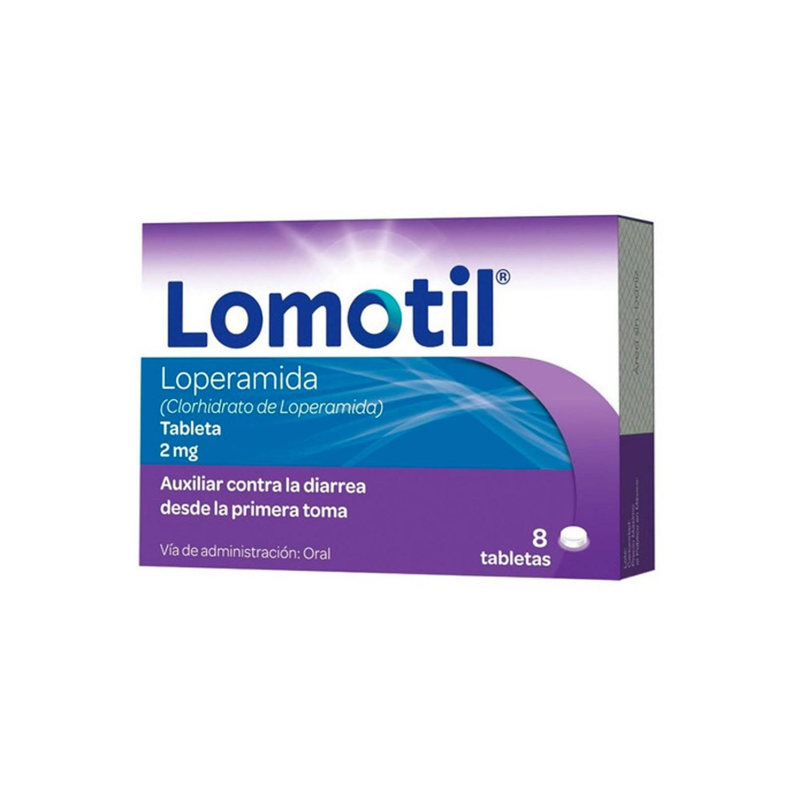 Loperamida Lomotil 2 mg 8 Tabletas 