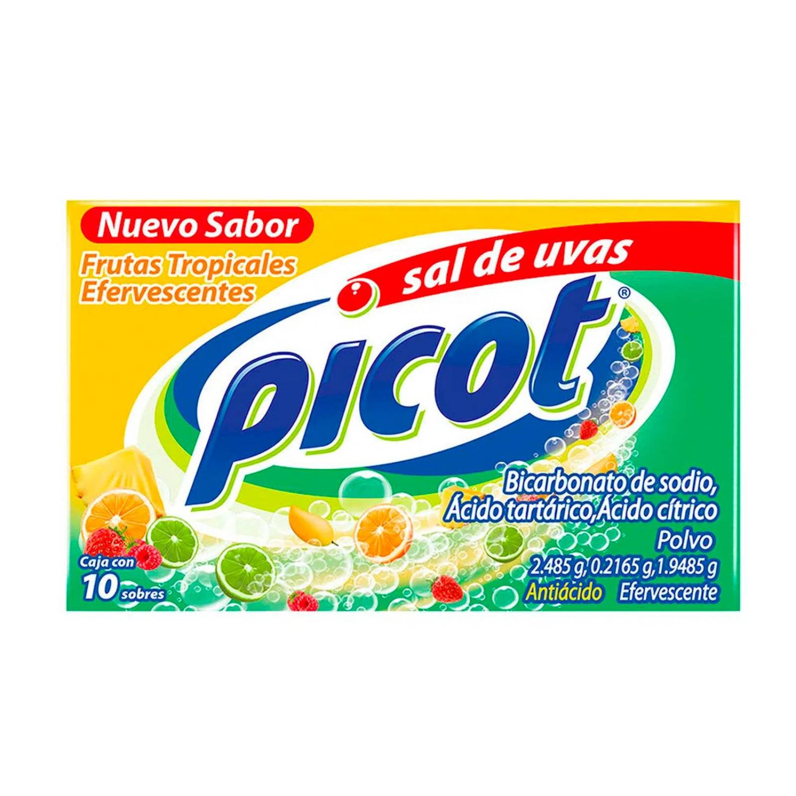 Sal de Uvas Picot Frutas Tropicales 10 sobres 