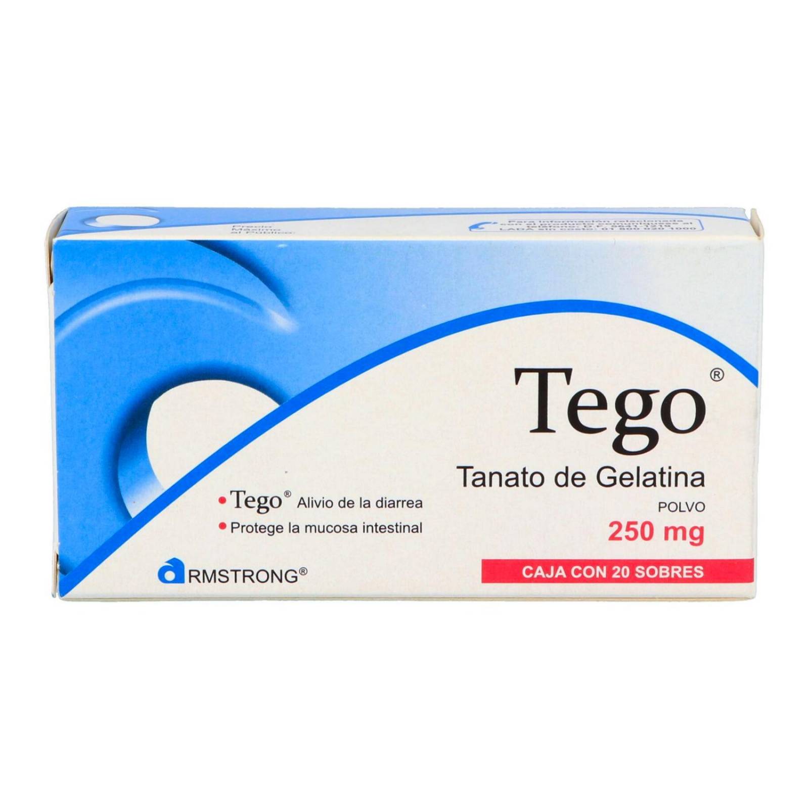 Antidiarreico Tego 250 mg 20 sobres 