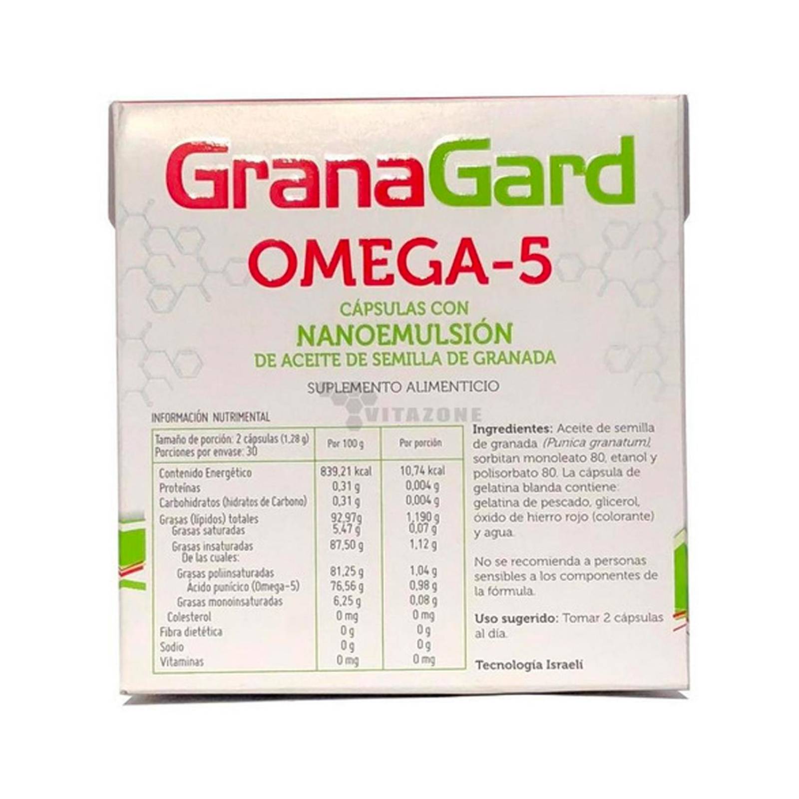 Suplemento Alimenticio GranaGard Omega 5 60 Cápsulas