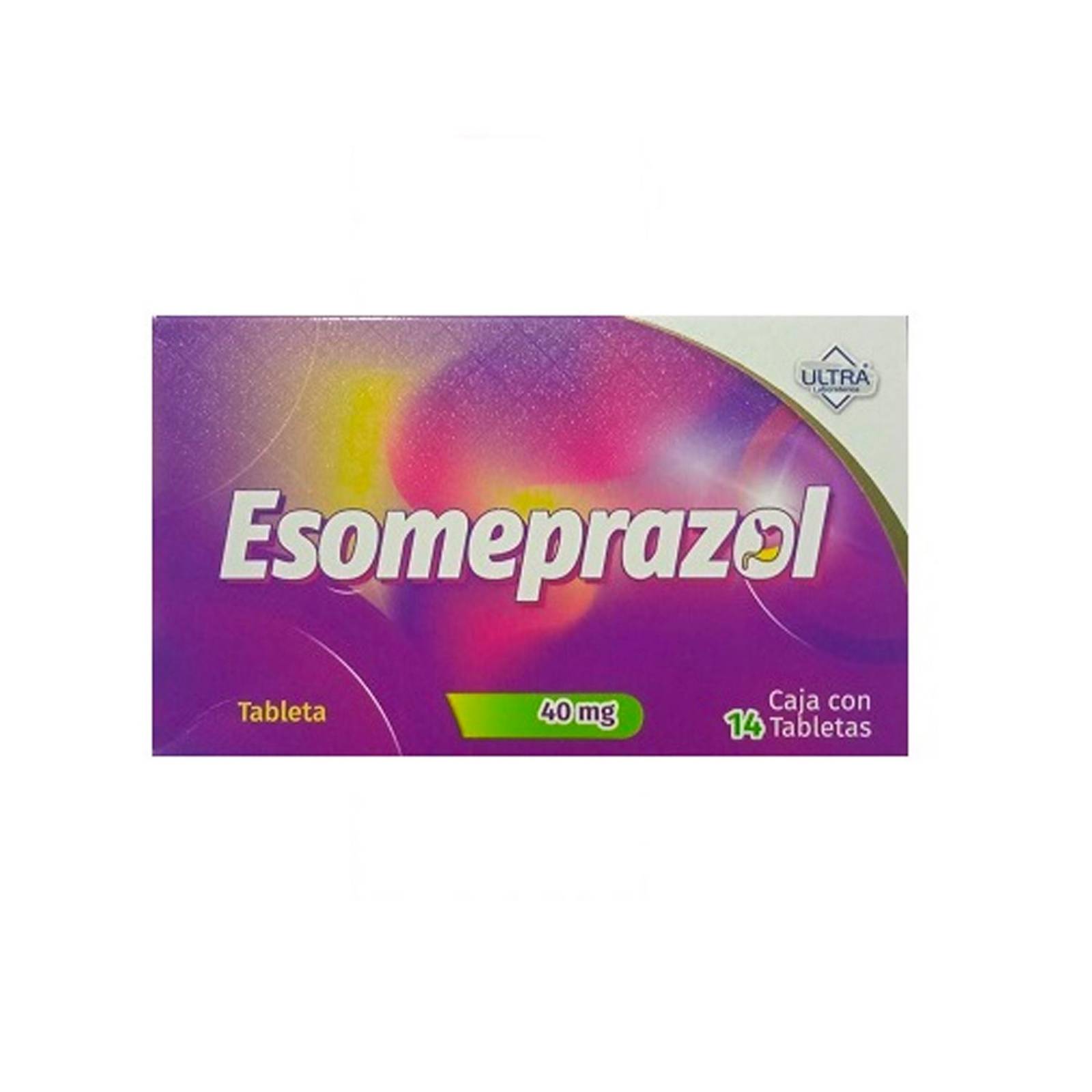 Tabletas Esomeprazol 40 mg 14 piezas 