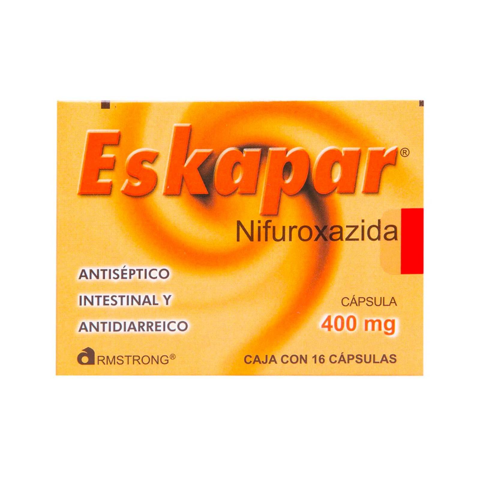 Antidiarreico Eskapar 400 mg 16 Cápsulas 