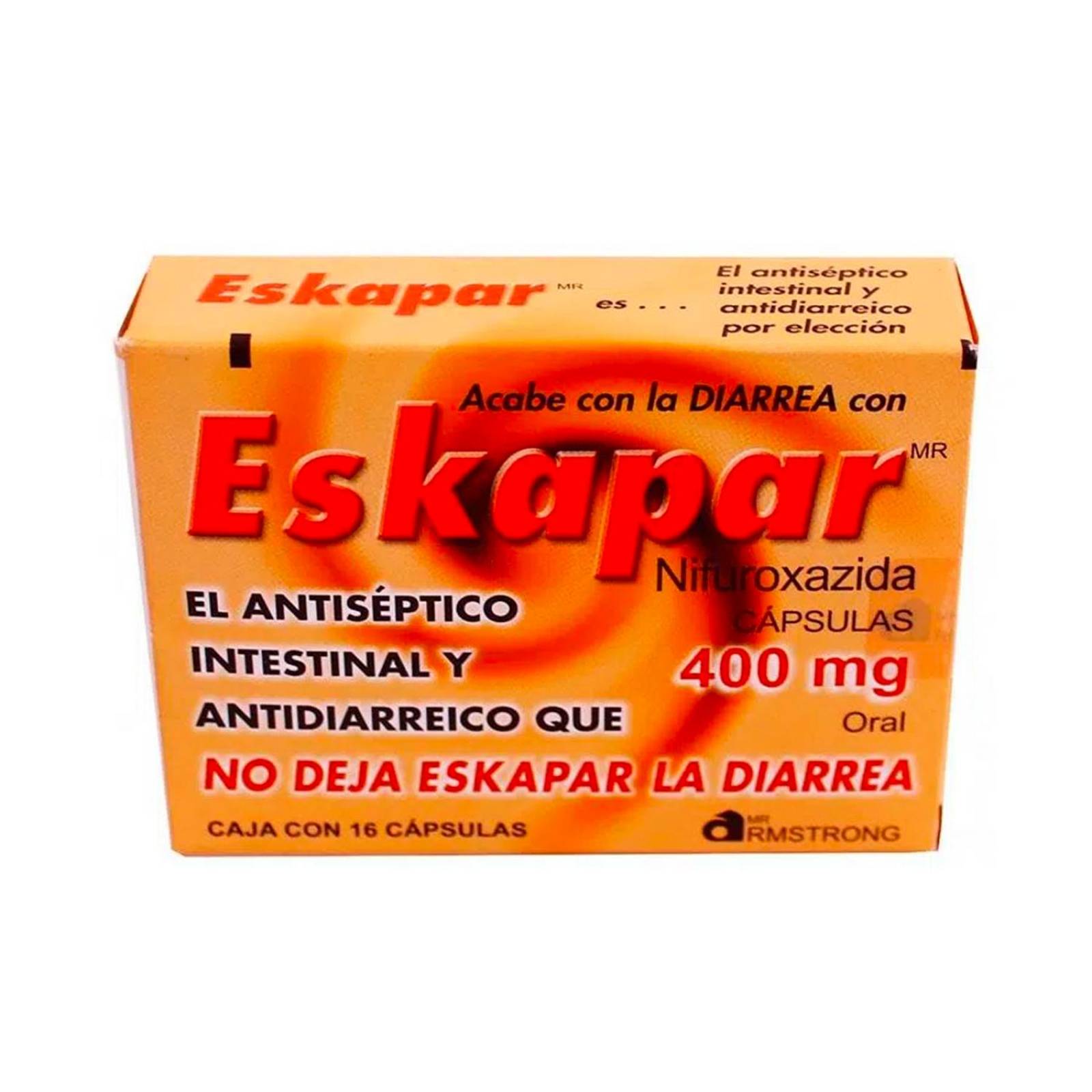 Antidiarreico Eskapar 400 mg 16 Cápsulas 