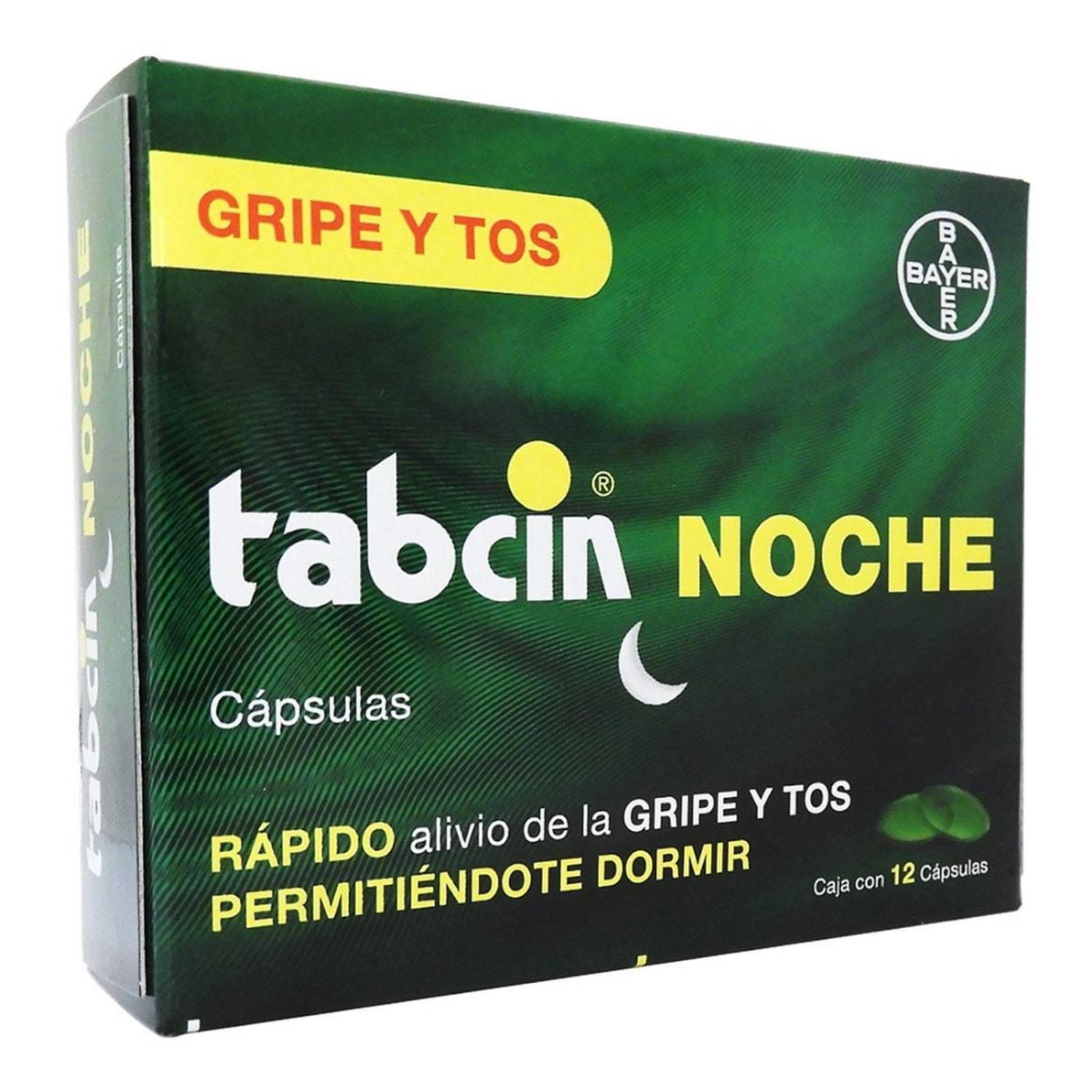 Antigripal Tabcin Noche 12 Cápsulas