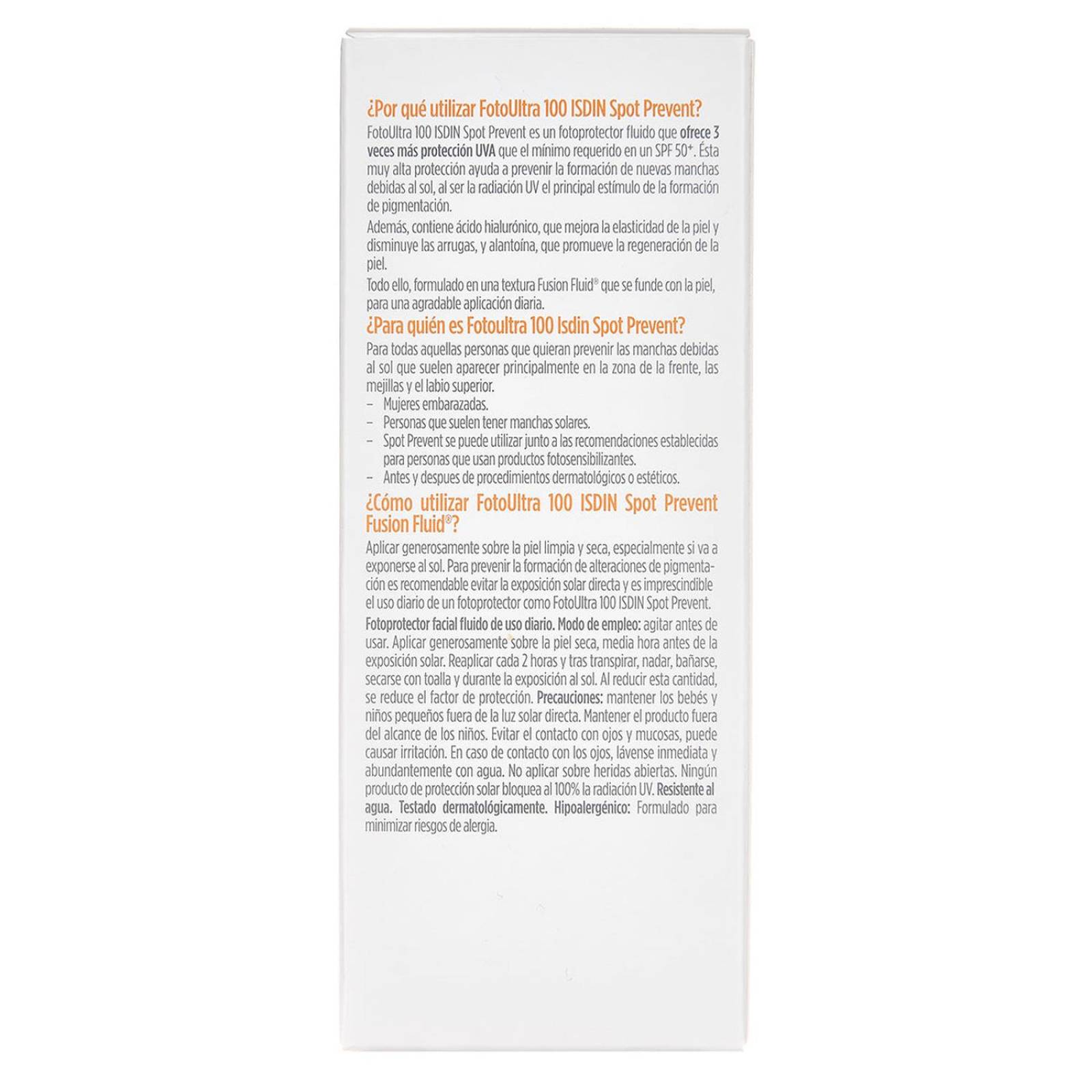 Protector Solar Isdin Fotoultra 100 Spot Prevent 50 ml 