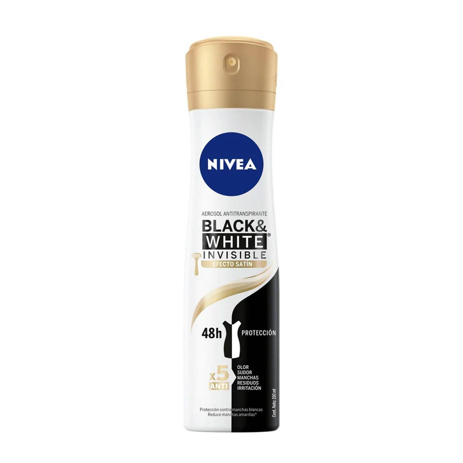 Antitranspirante Nivea Invisible Efecto Satín 150 ml