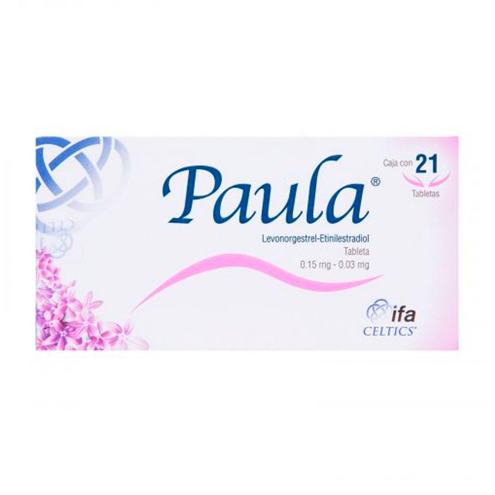 Levonorgestrel- Etinilestriadol Paula 21 tabletas 