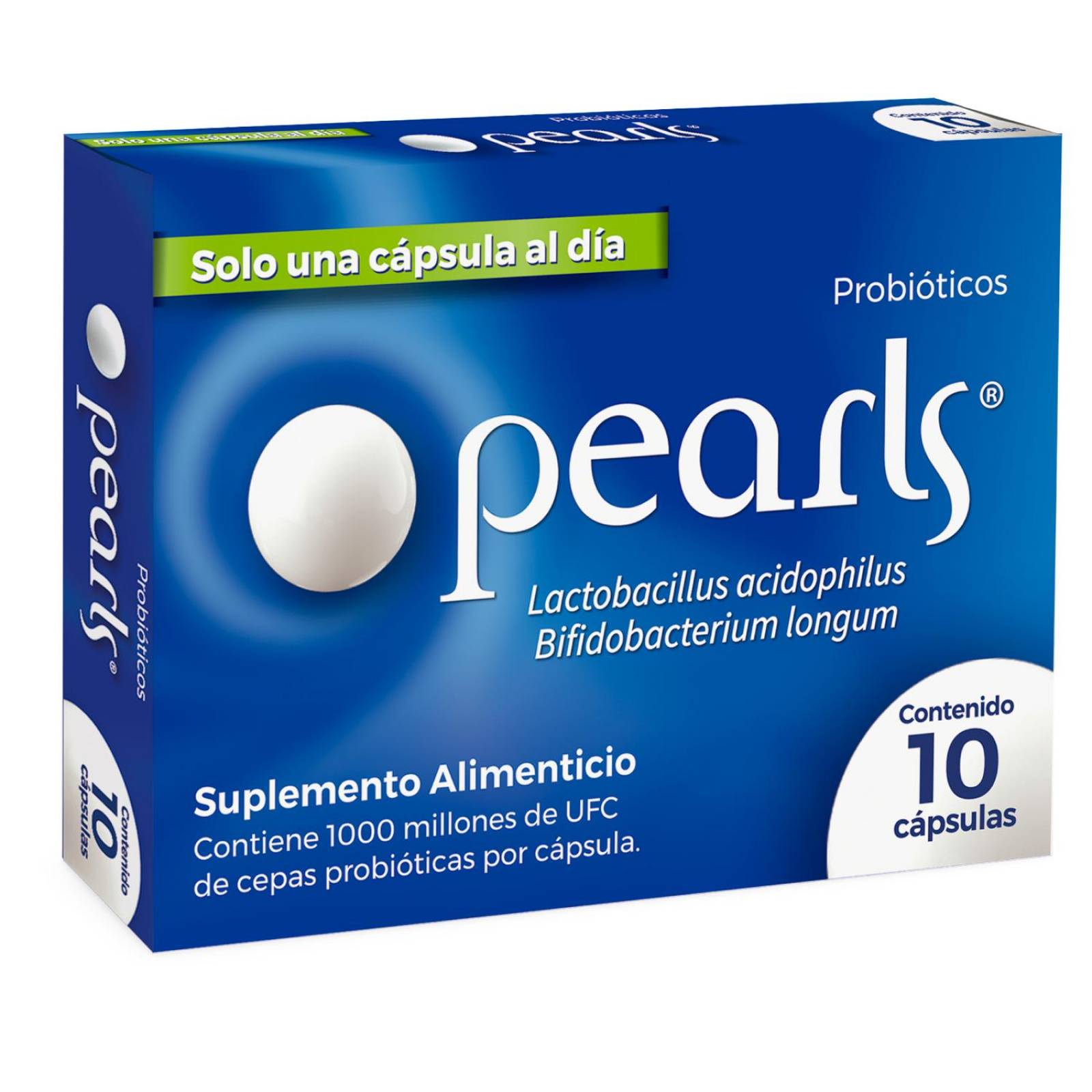 Suplemento Alimenticio Pearls Probióticos 10 Cápsulas 