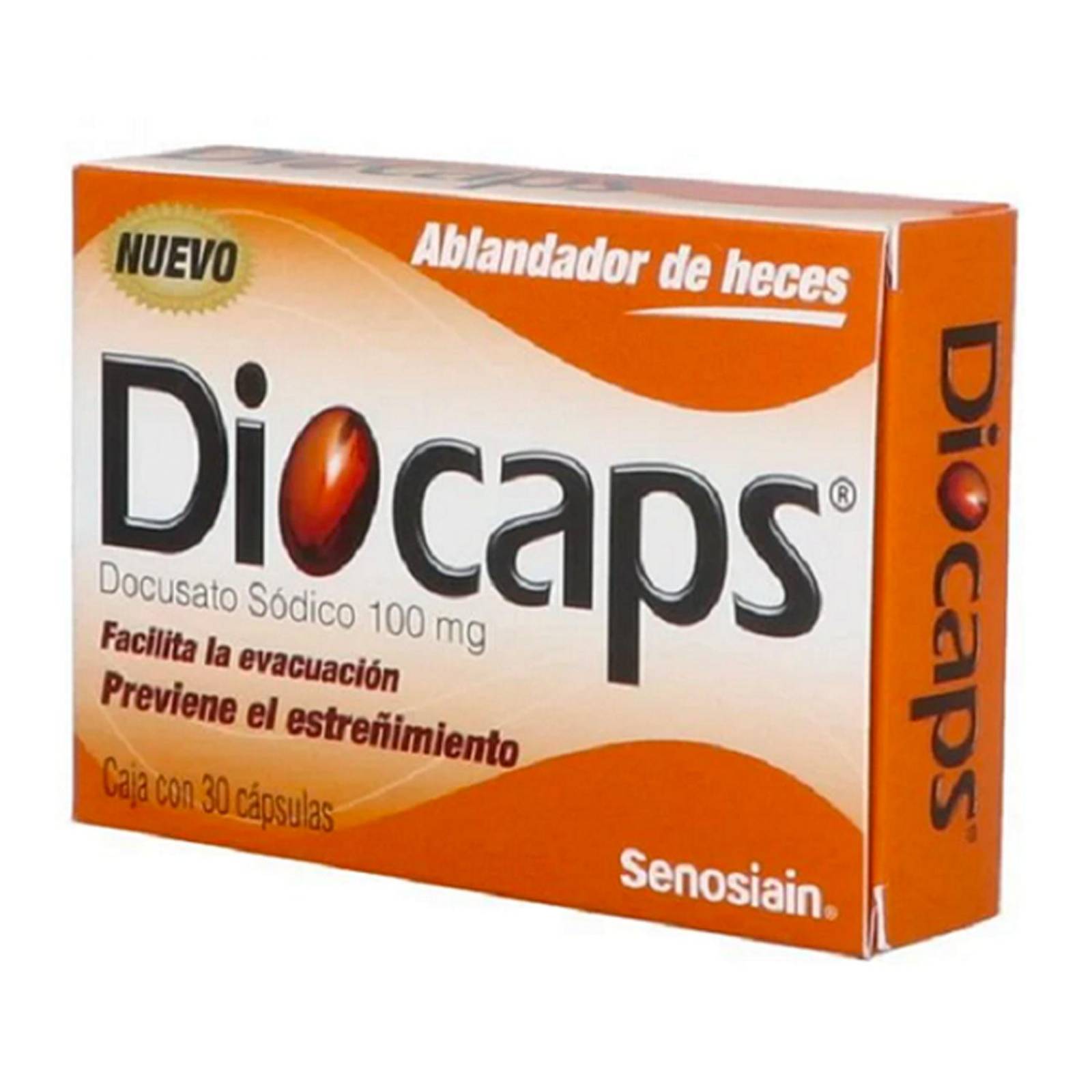 Ablandador de Heces Diocaps 30 Cápsulas
