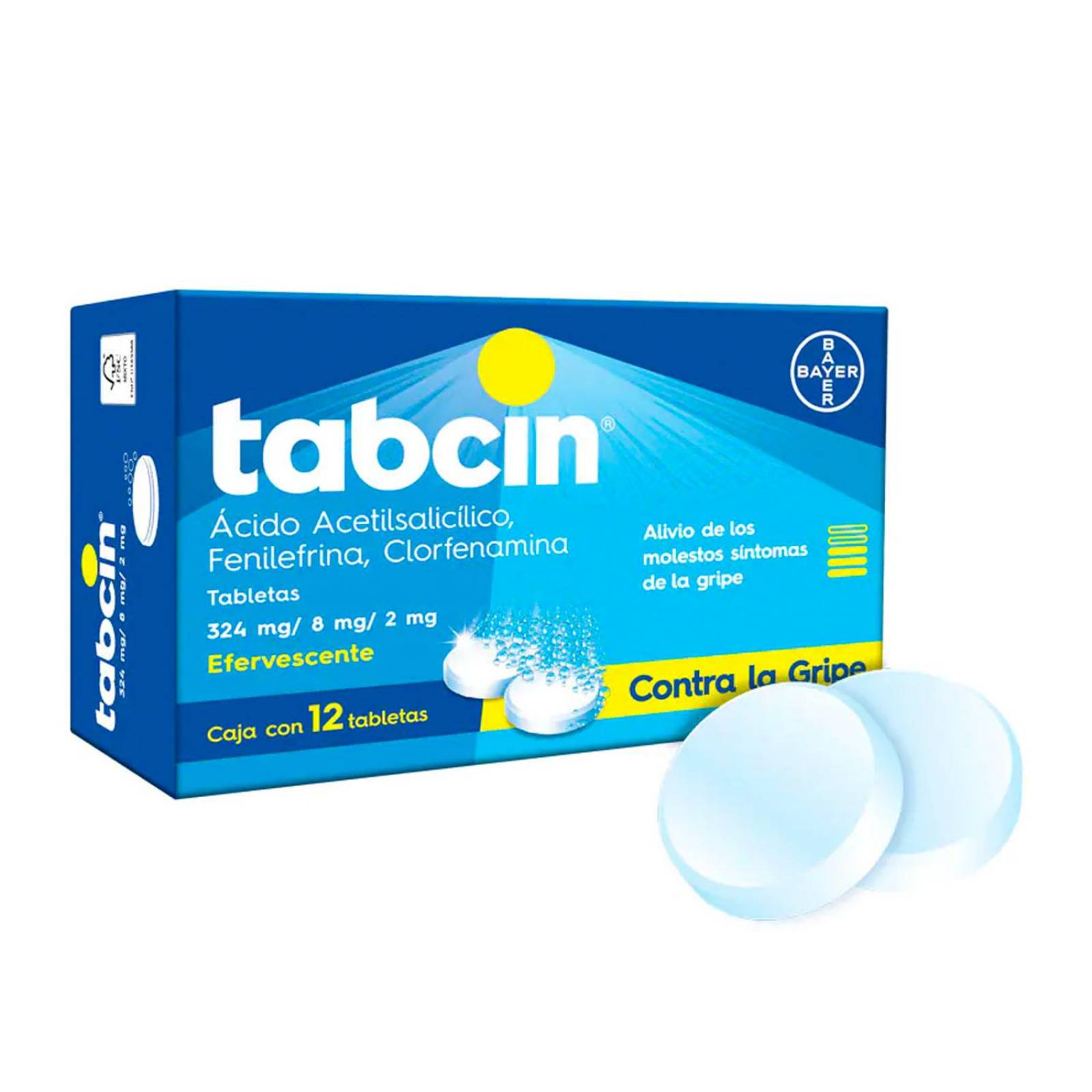 Antigripal Tabcin 12 Tabletas efervescentes 