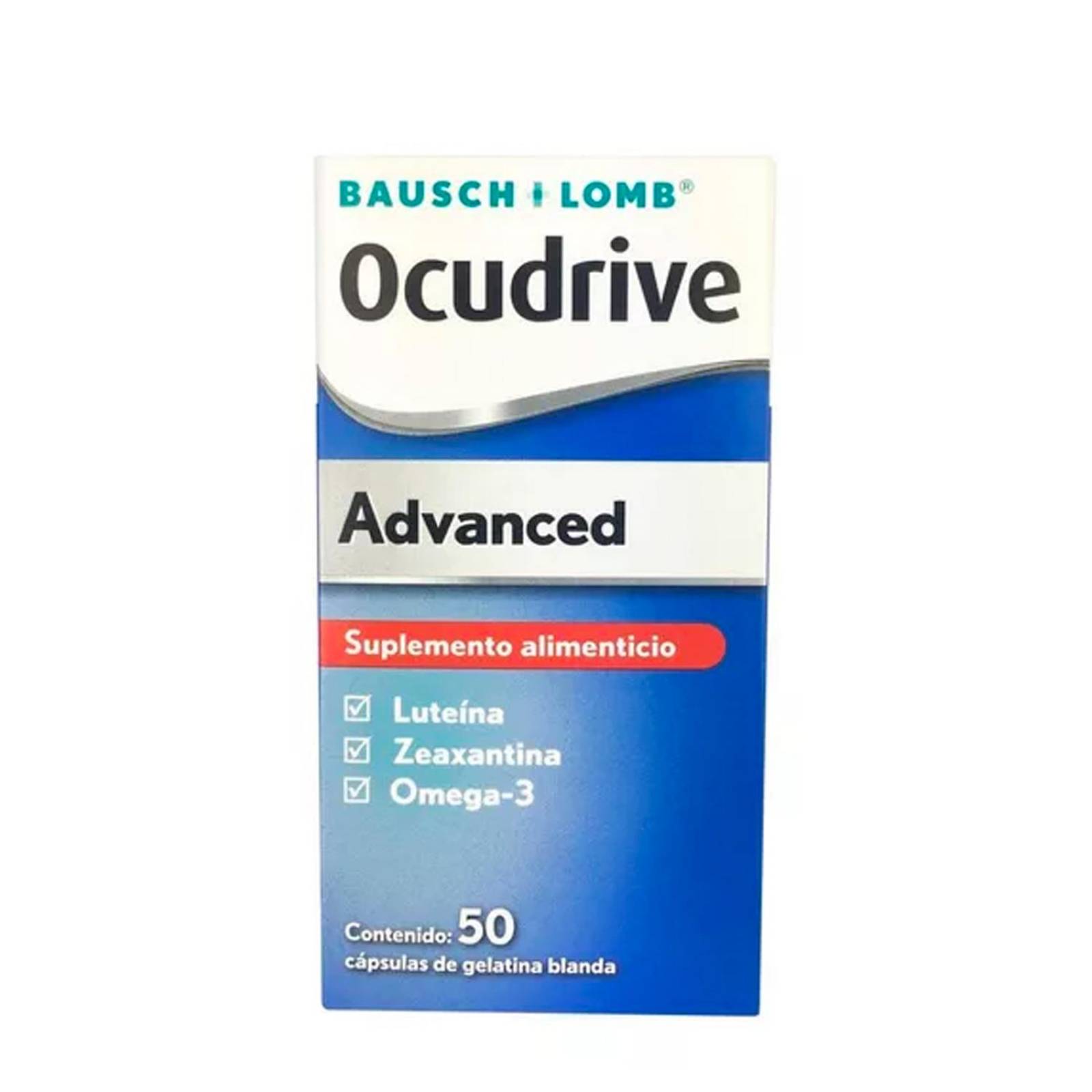 Suplemento Alimenticio Ocudrive Advanced 50 Cápsulas