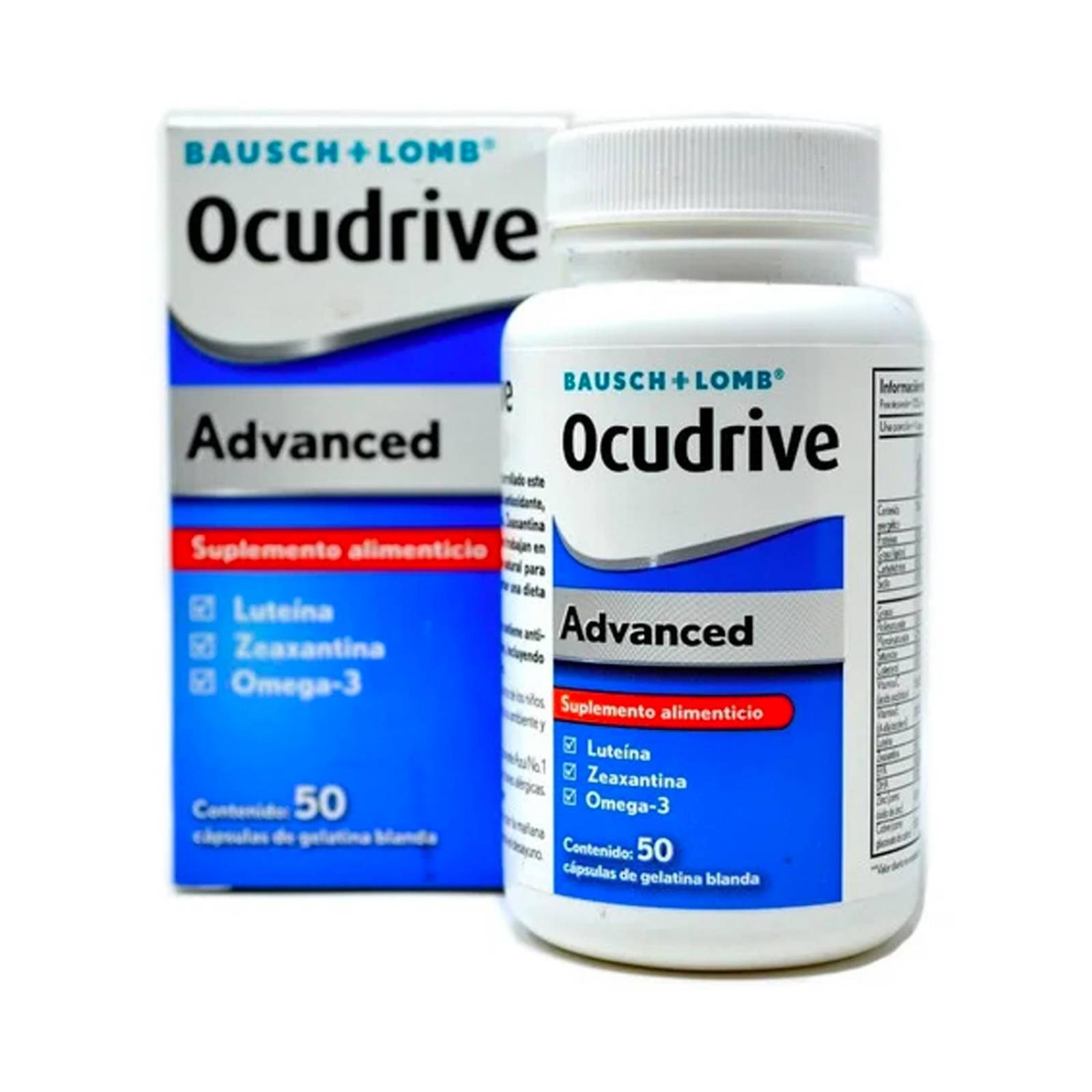 Suplemento Alimenticio Ocudrive Advanced 50 Cápsulas