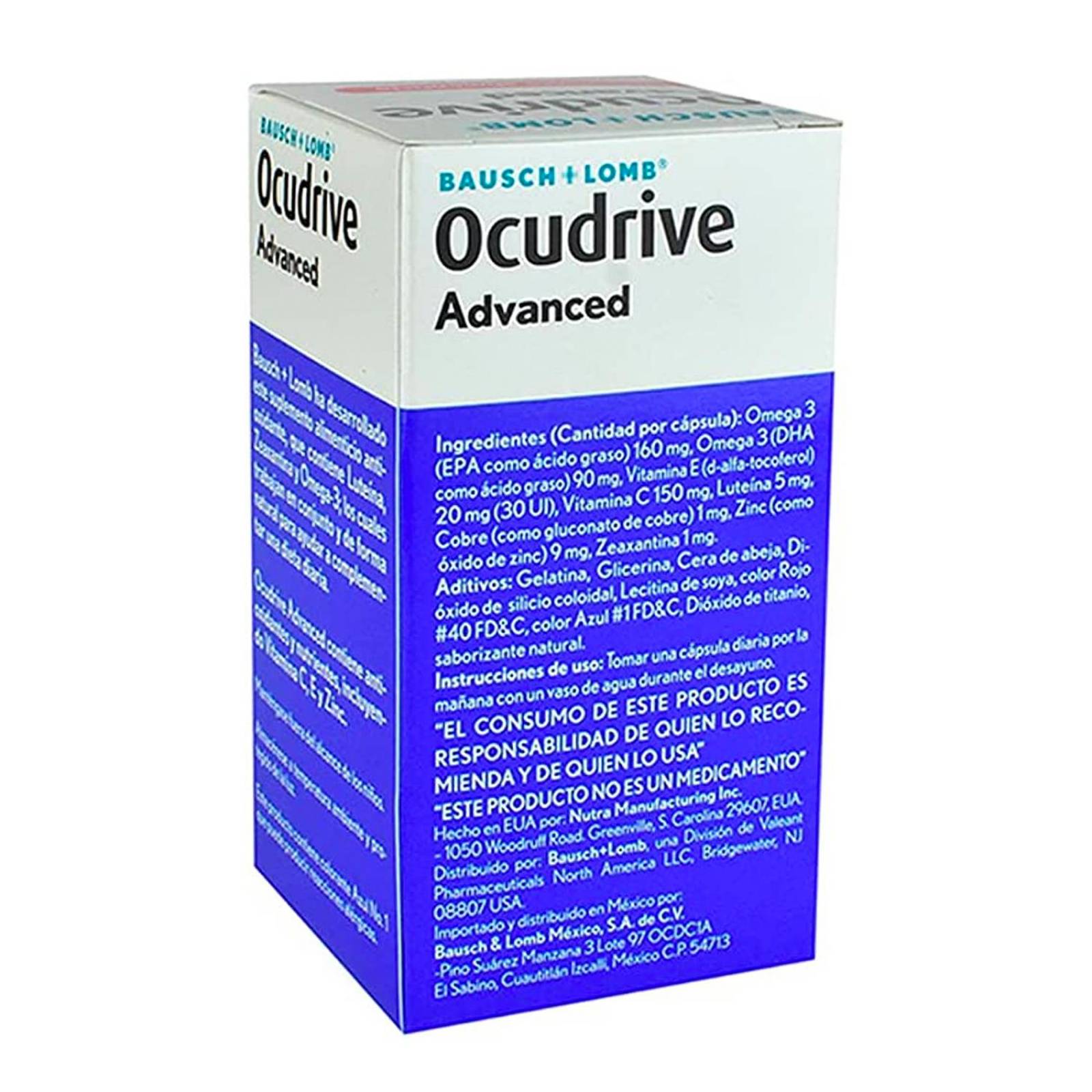 Suplemento Alimenticio Ocudrive Advanced 50 Cápsulas