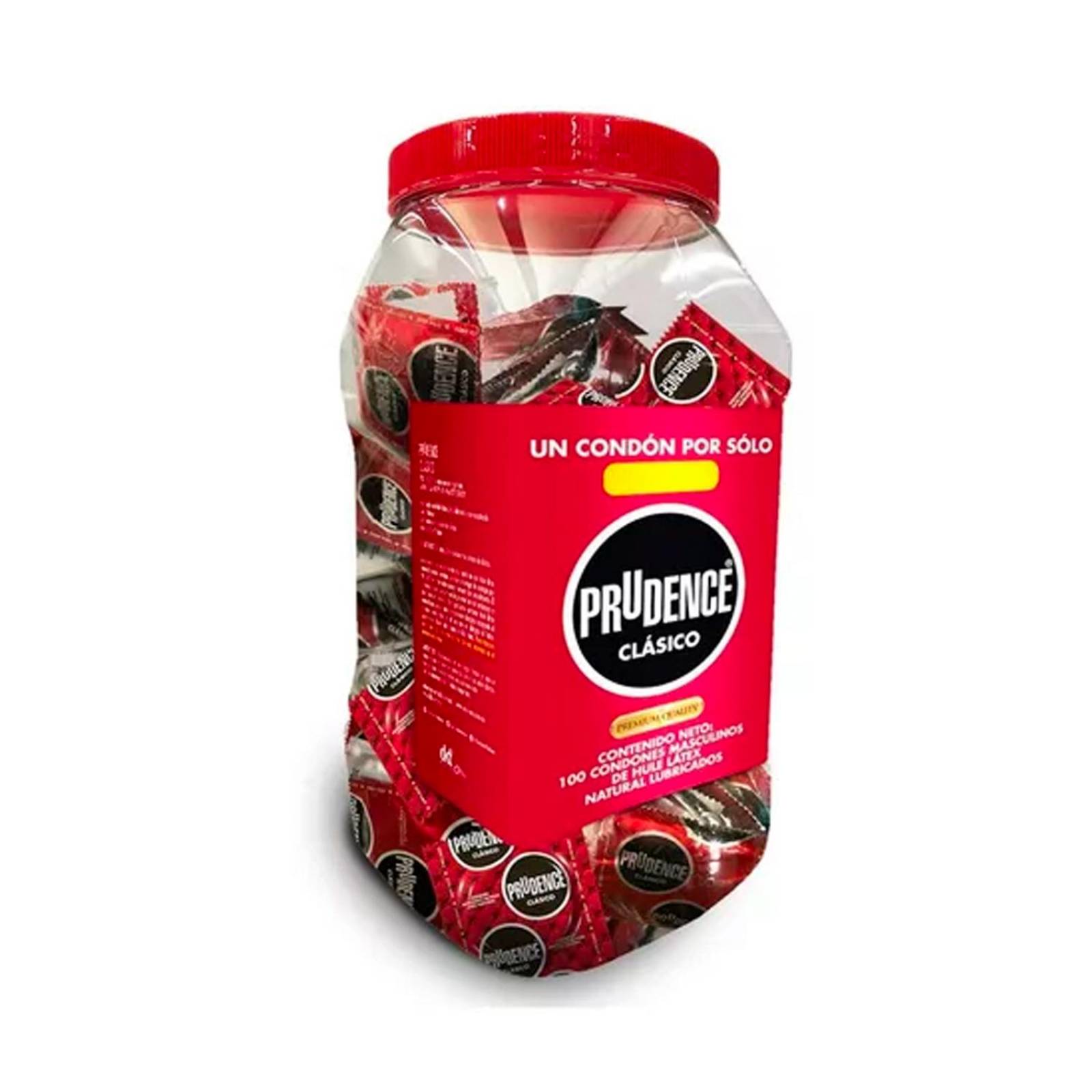 Preservativos Prudence Clásico Vitrolero 100 piezas