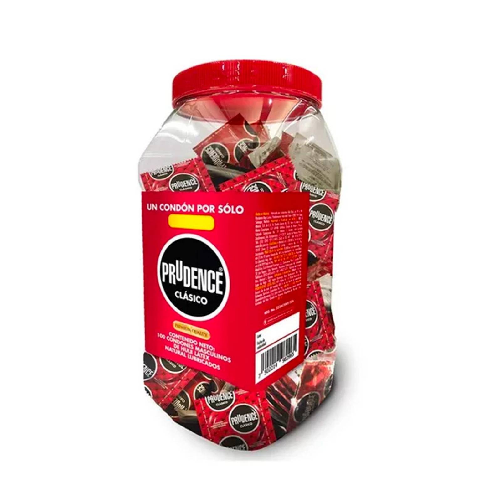 Preservativos Prudence Clásico Vitrolero 100 piezas