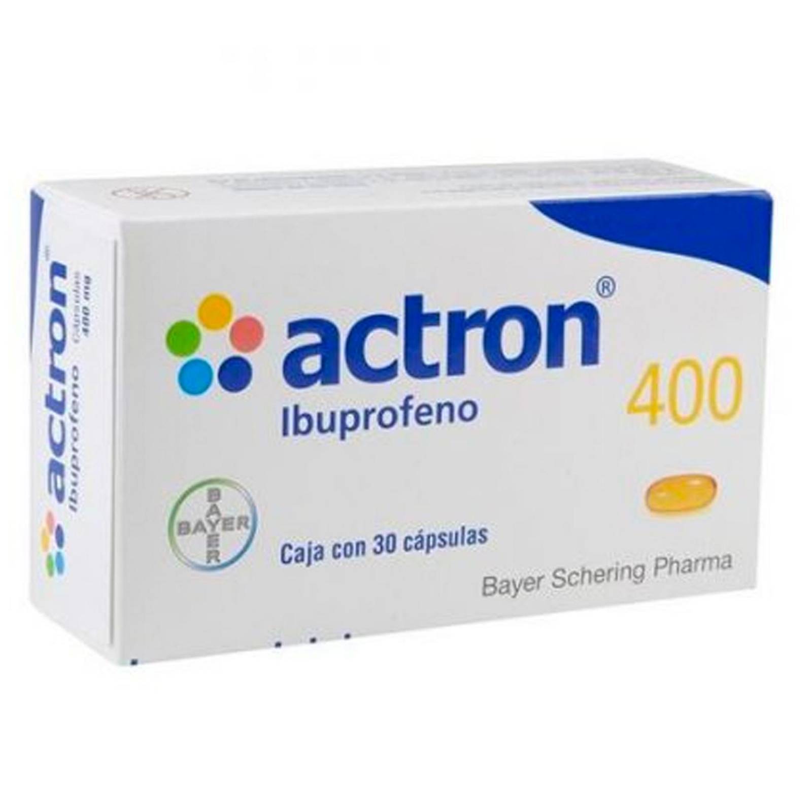 Ibuprofeno Actron 400 mg 30 Cápsulas 