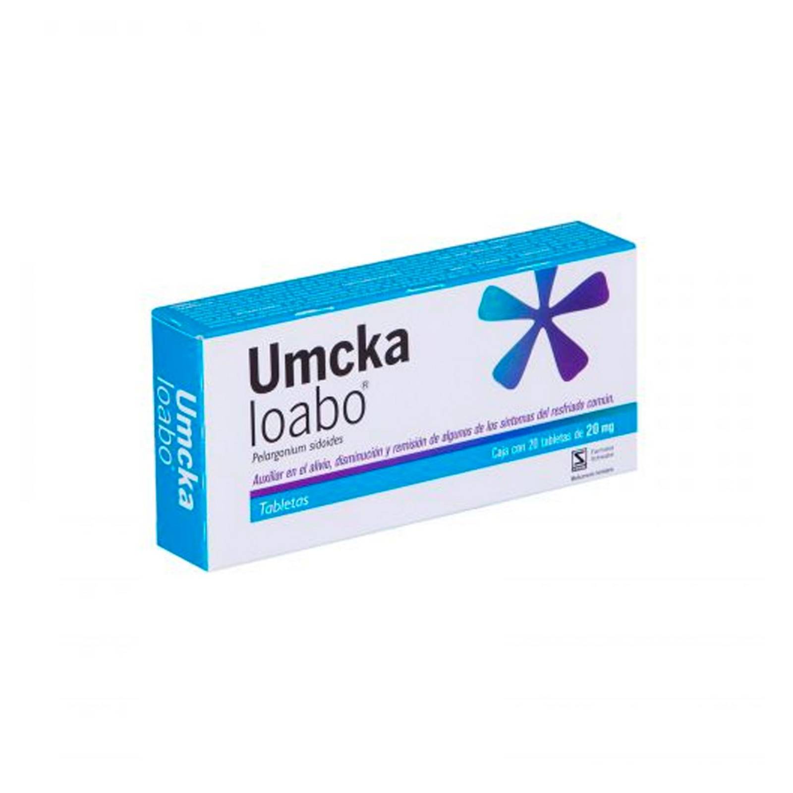 Pelargonium Sidoides Umckaloabo 20 mg 20 tabletas 