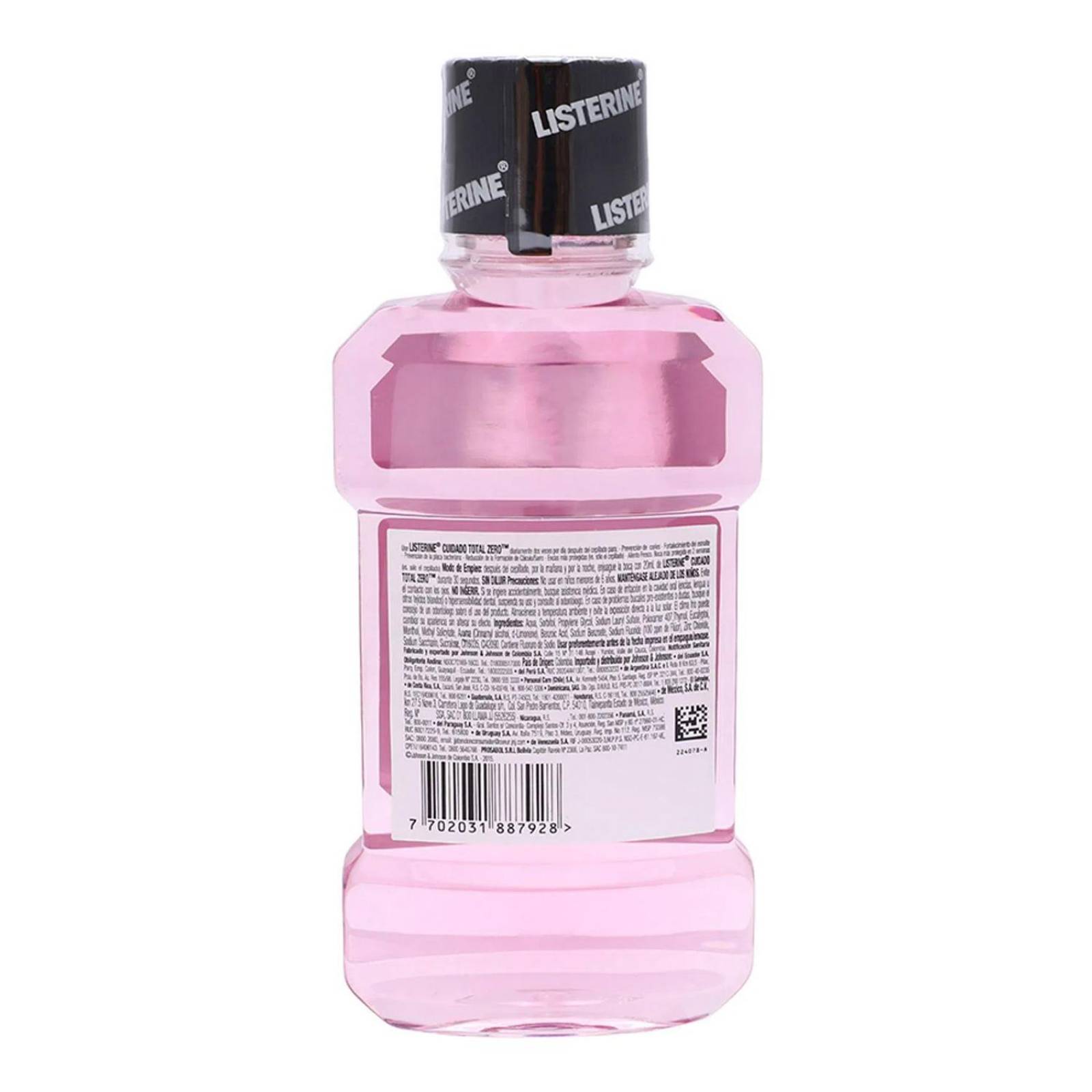 Enjuague Bucal Listerine Cuidado Total Zero 250 ml 