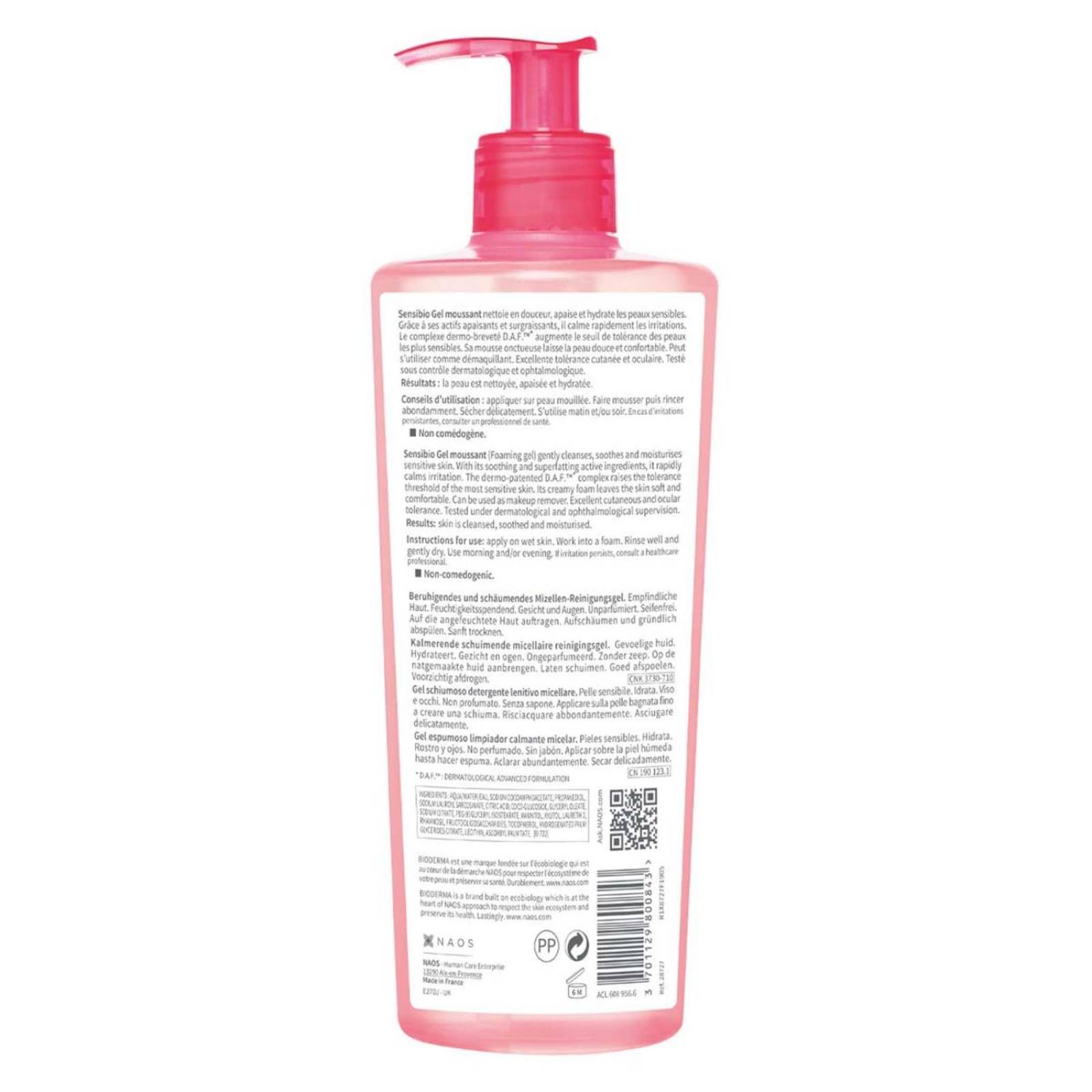 Gel Micelar Limpiador Bioderma Sensibio Gel Moussant 500 ml 