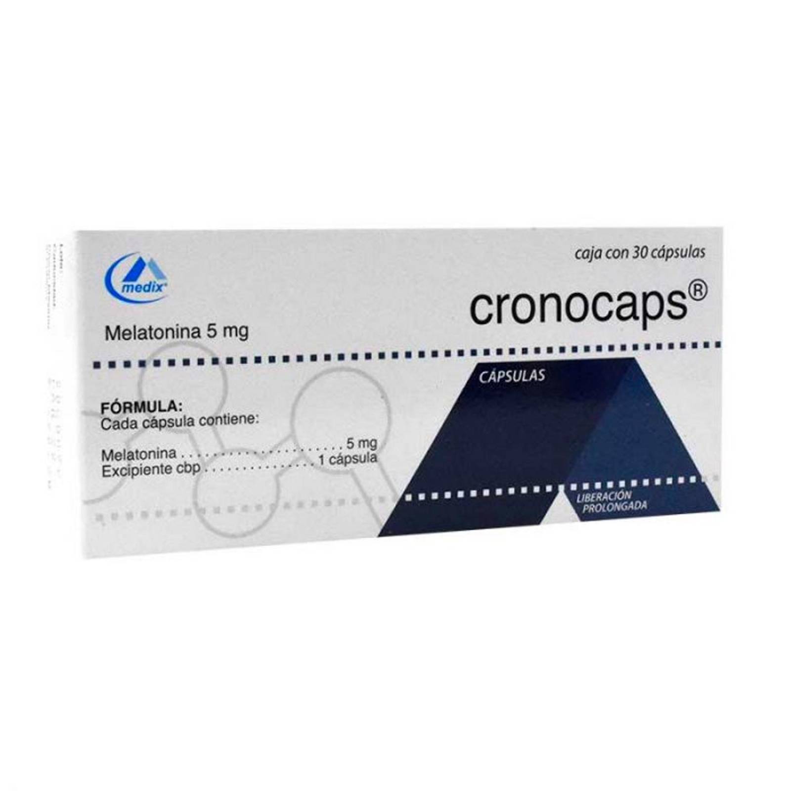 Melatonina Cronocaps 5 mg 30 Cápsulas 
