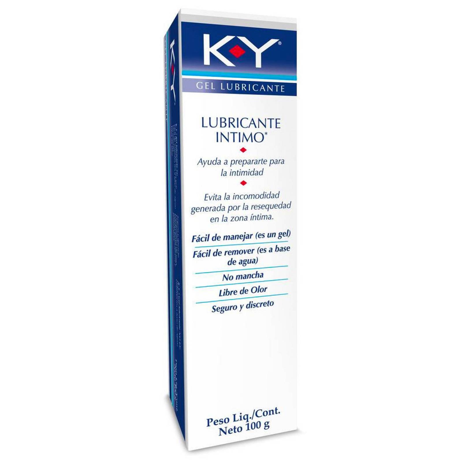 Gel K-Y Lubricante Íntimo 100 gr