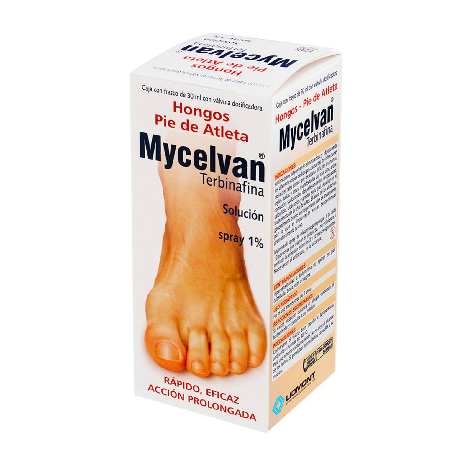 Solución en Spray Mycelvan 1% 30 ml 