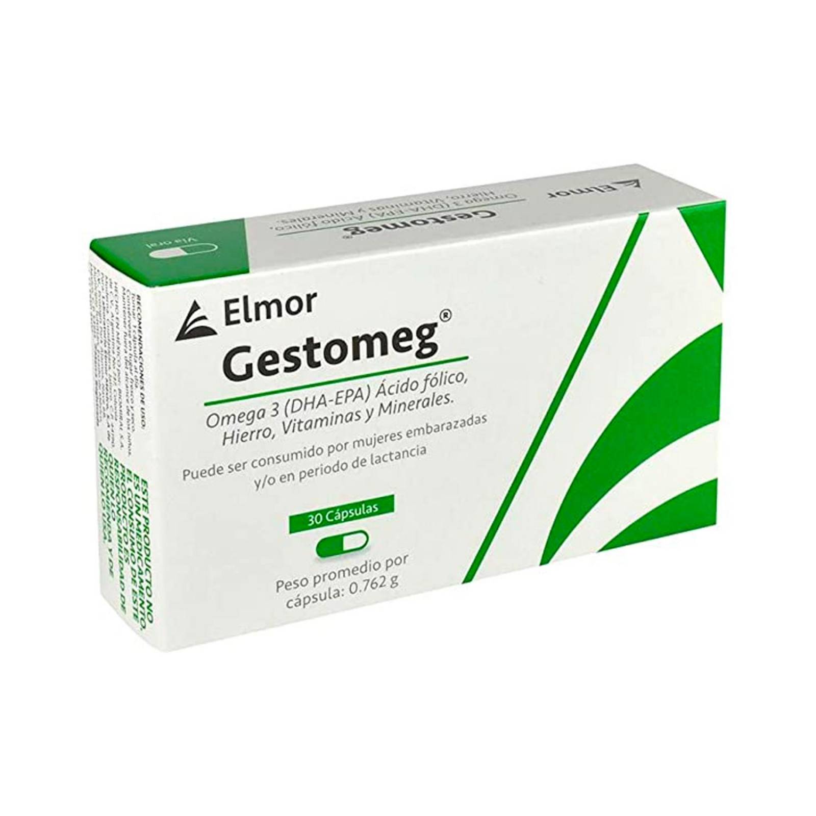 Suplemento Alimenticio Gestomeg 30 Cápsulas 