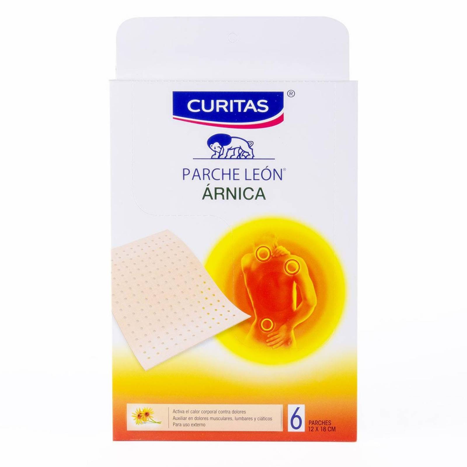 Parche León Poroso Curitas Árnica 1 pieza 