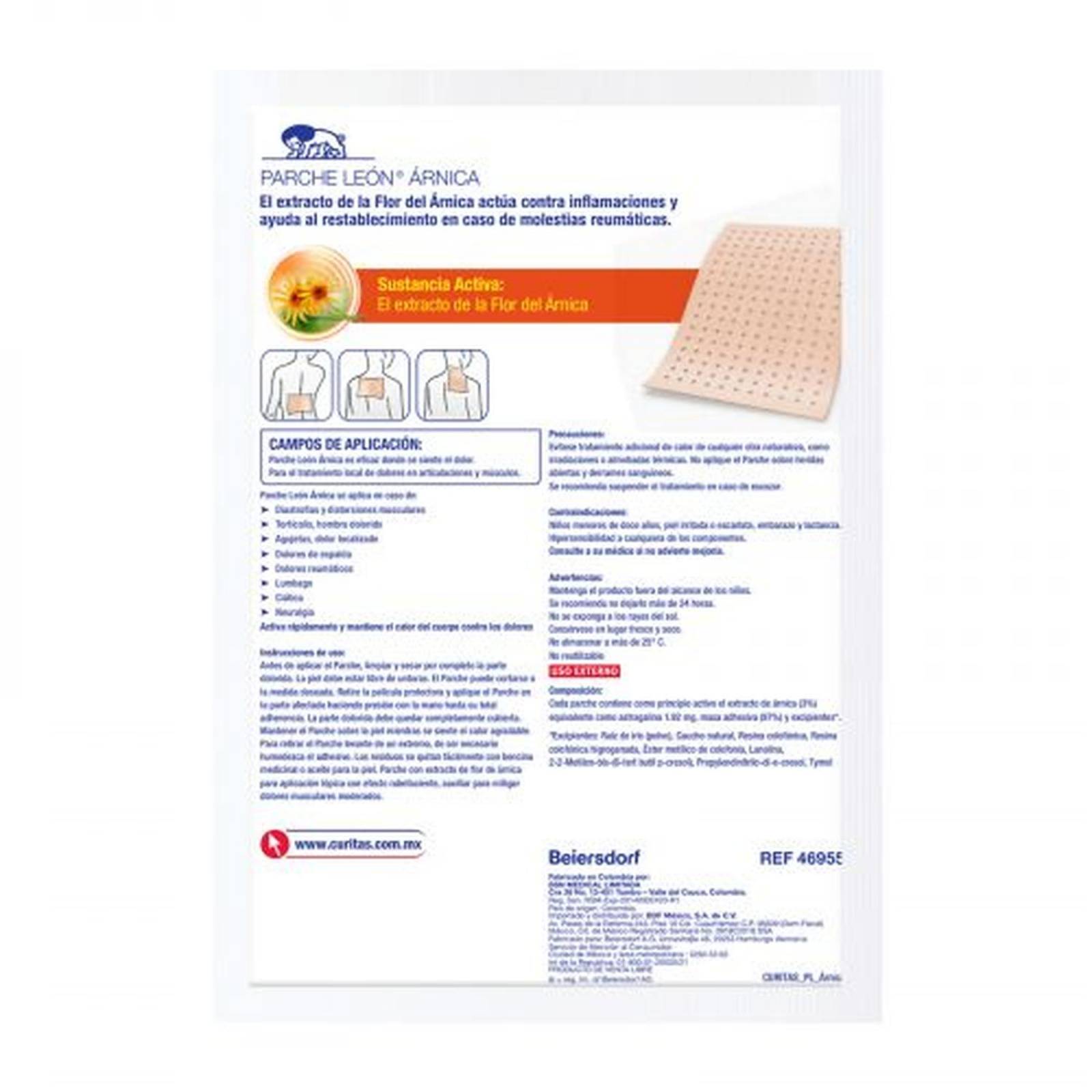 Parche León Poroso Curitas Árnica 1 pieza 