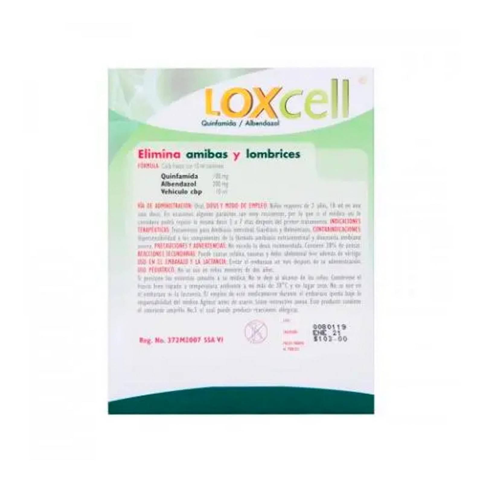 Desparasitante Loxcell Pediátrico 10 ml 