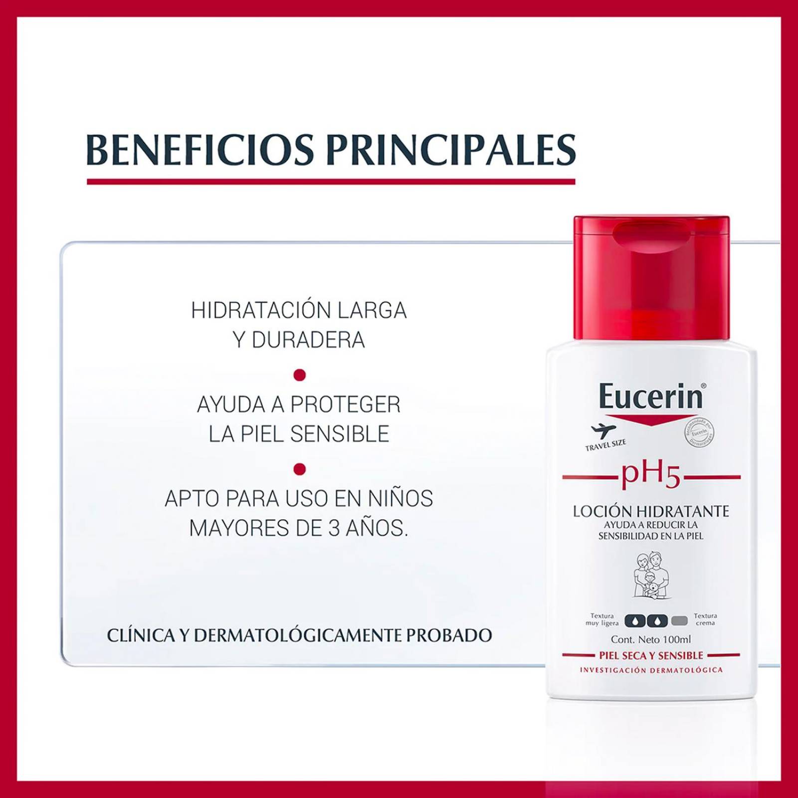 Loción Eucerin pH5 Piel Seca y Sensible 100 ml 