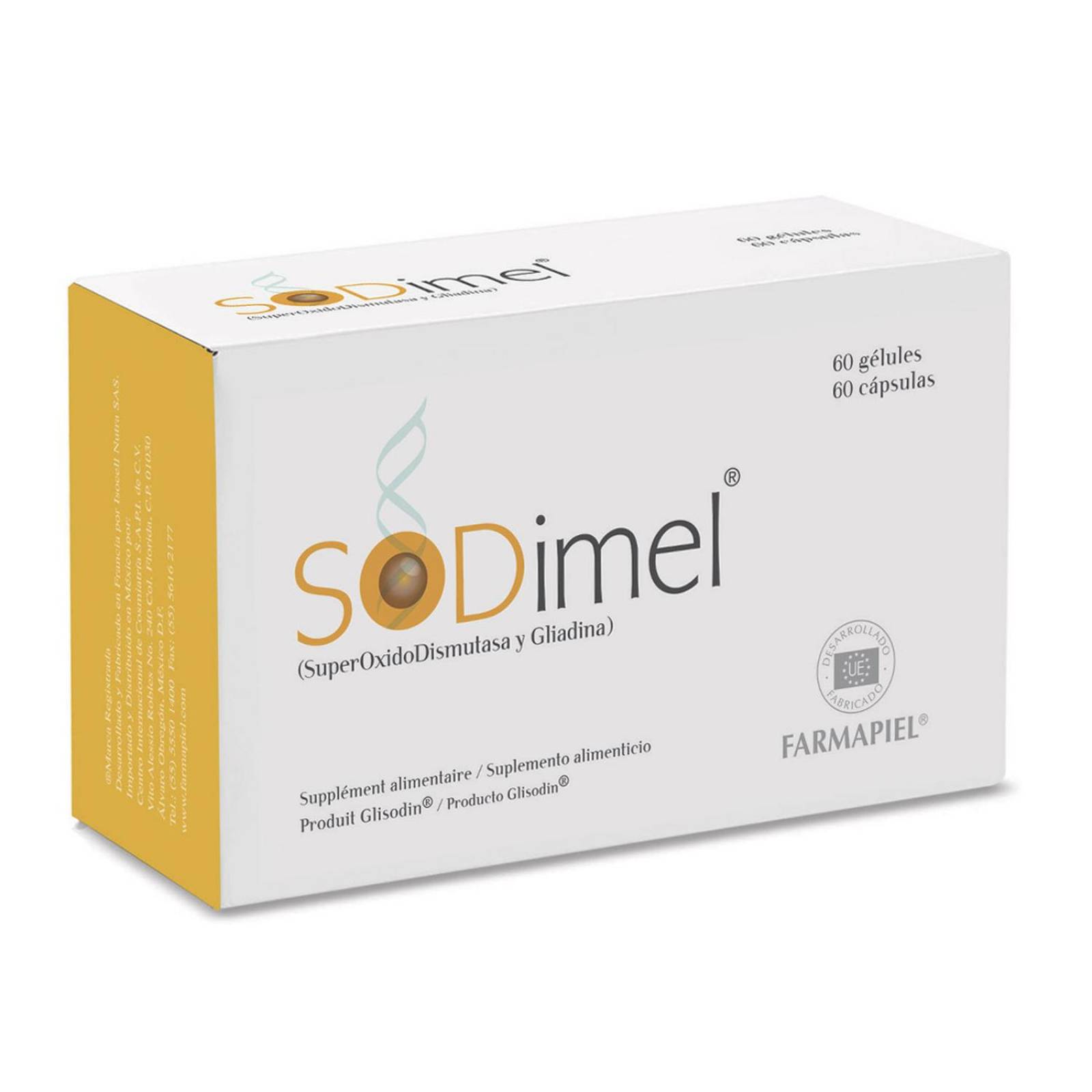Suplemento Alimenticio Sodimel 60 Cápsulas