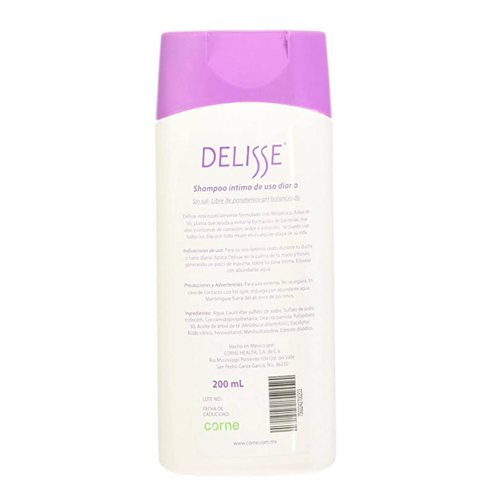 Shampoo Íntimo Delisse Gel 200 ml 