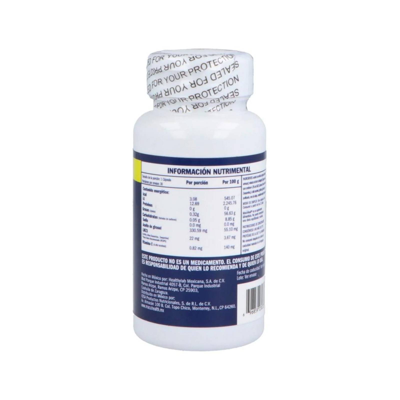 Suplemento Alimenticio Macuhealt 30 cápsulas 