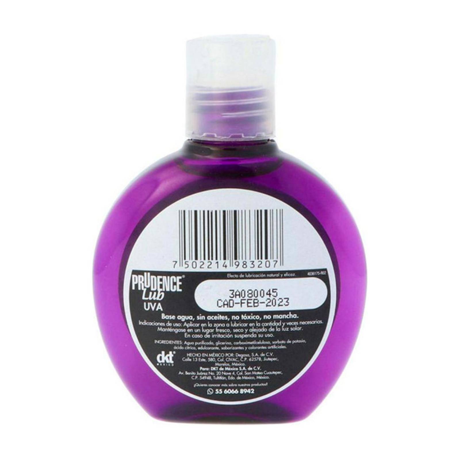 Lubricante Corporal Prudence Lub Uva 75 ml 