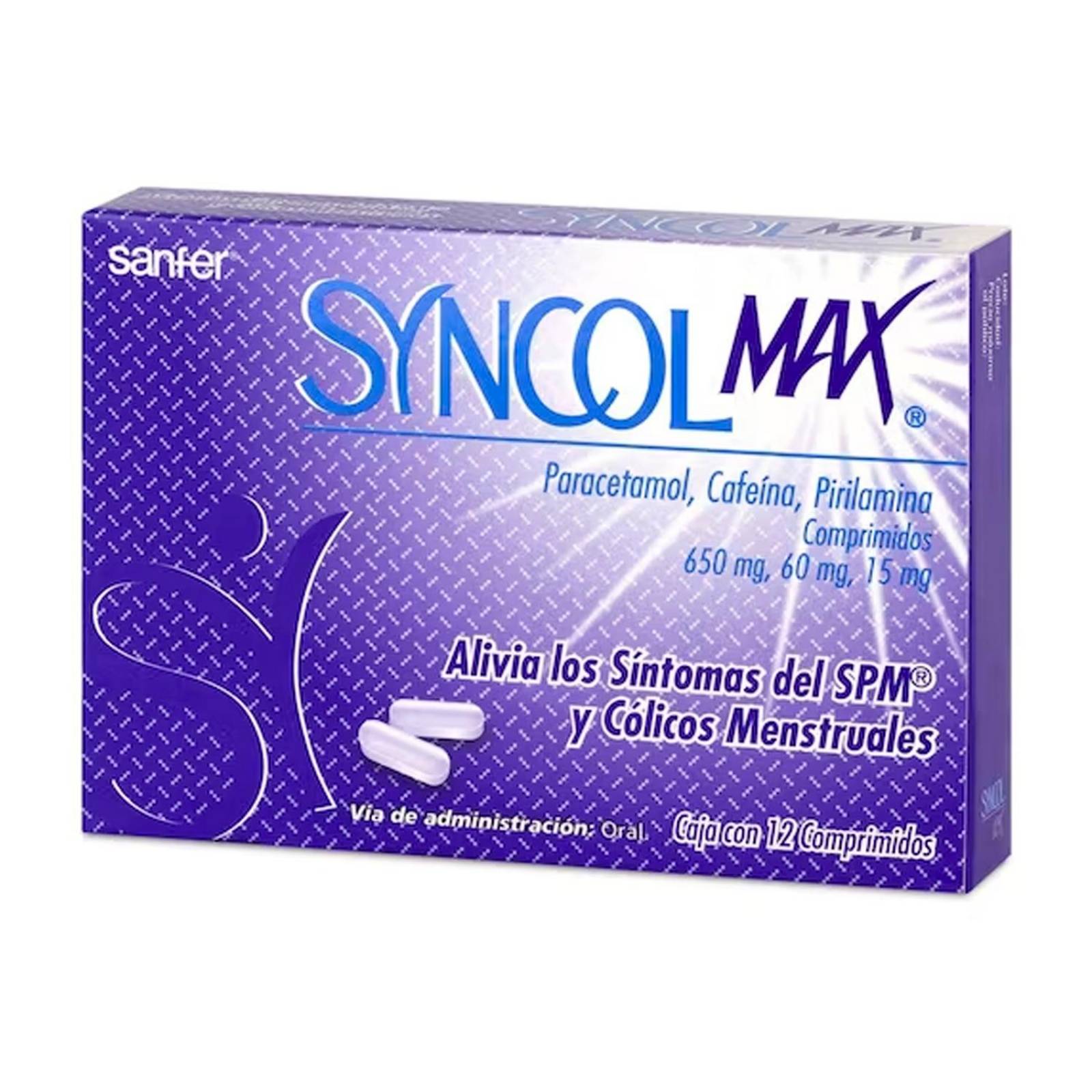 Comprimidos Syncol Max 12 piezas 