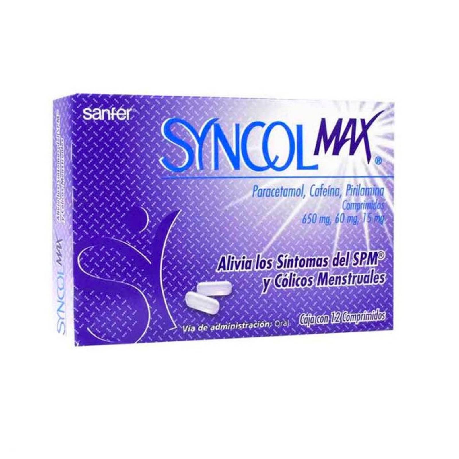 Comprimidos Syncol Max 12 piezas 