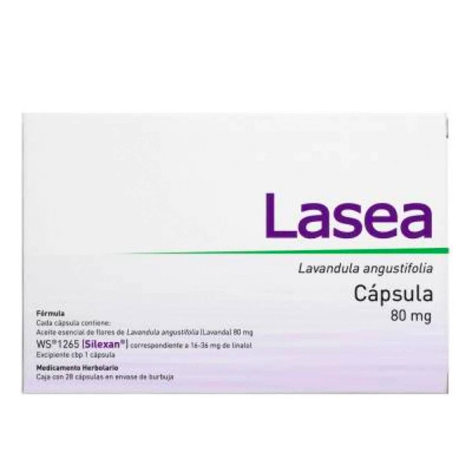 Lavandula Angustifolia Lasea 80 mg 28 Cápsulas 