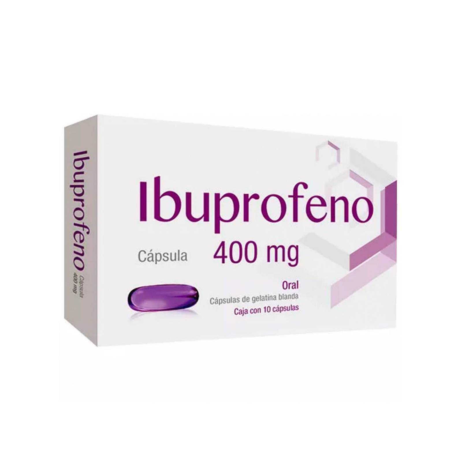 Ibuprofeno QyF 10 Tabletas de 400 mg 