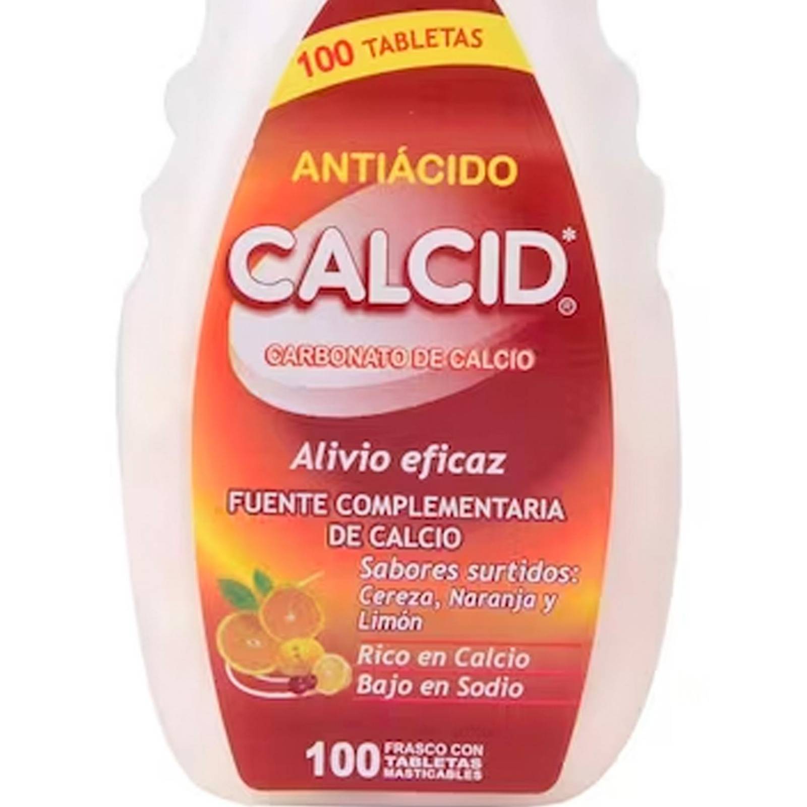 Antiácido Calcid Sabores Surtidos 100 piezas 