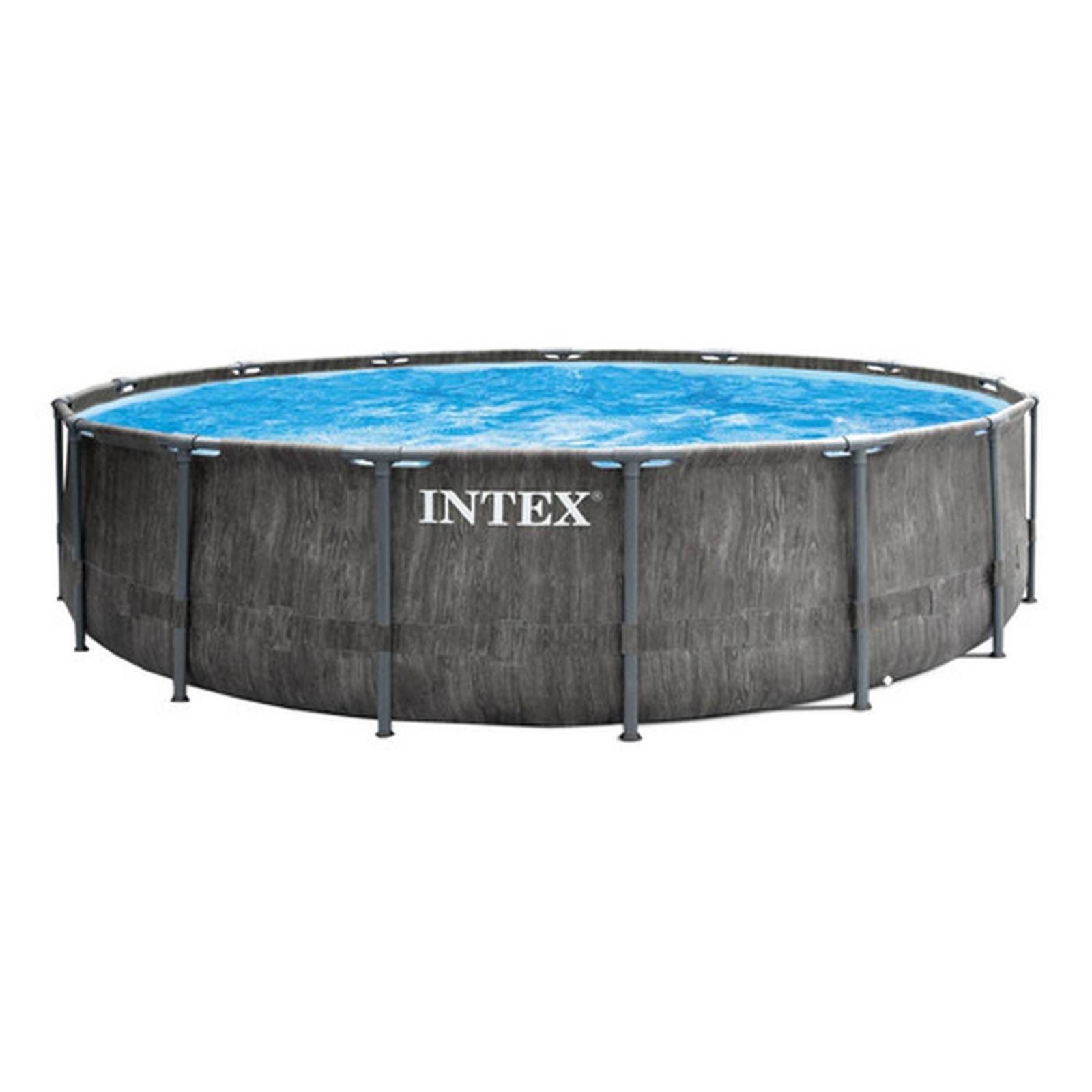 Alberca redonda Gris estructural Intext Diseño Greywood 