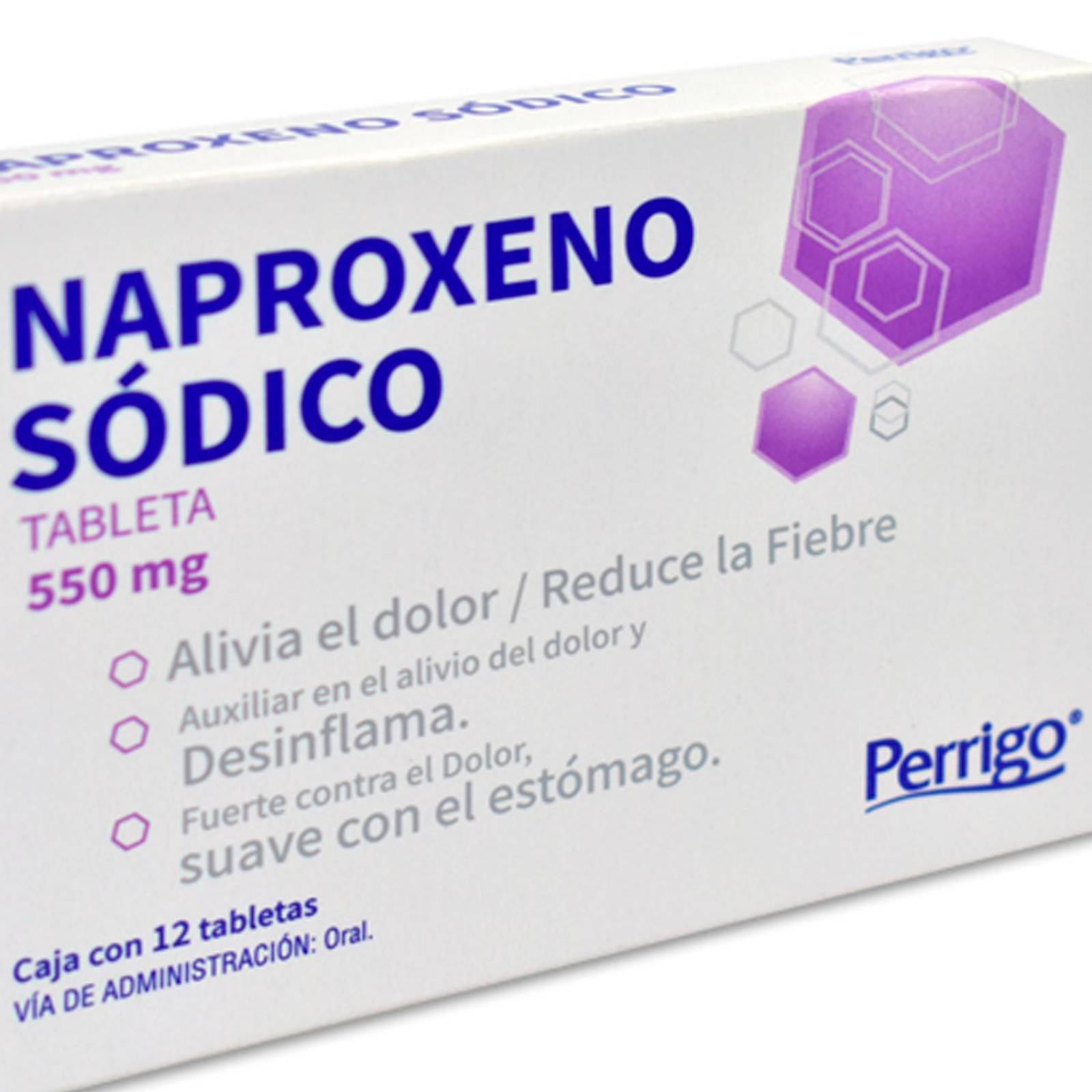 Naproxeno Sódico Perrigo 550 mg 12 tabletas 