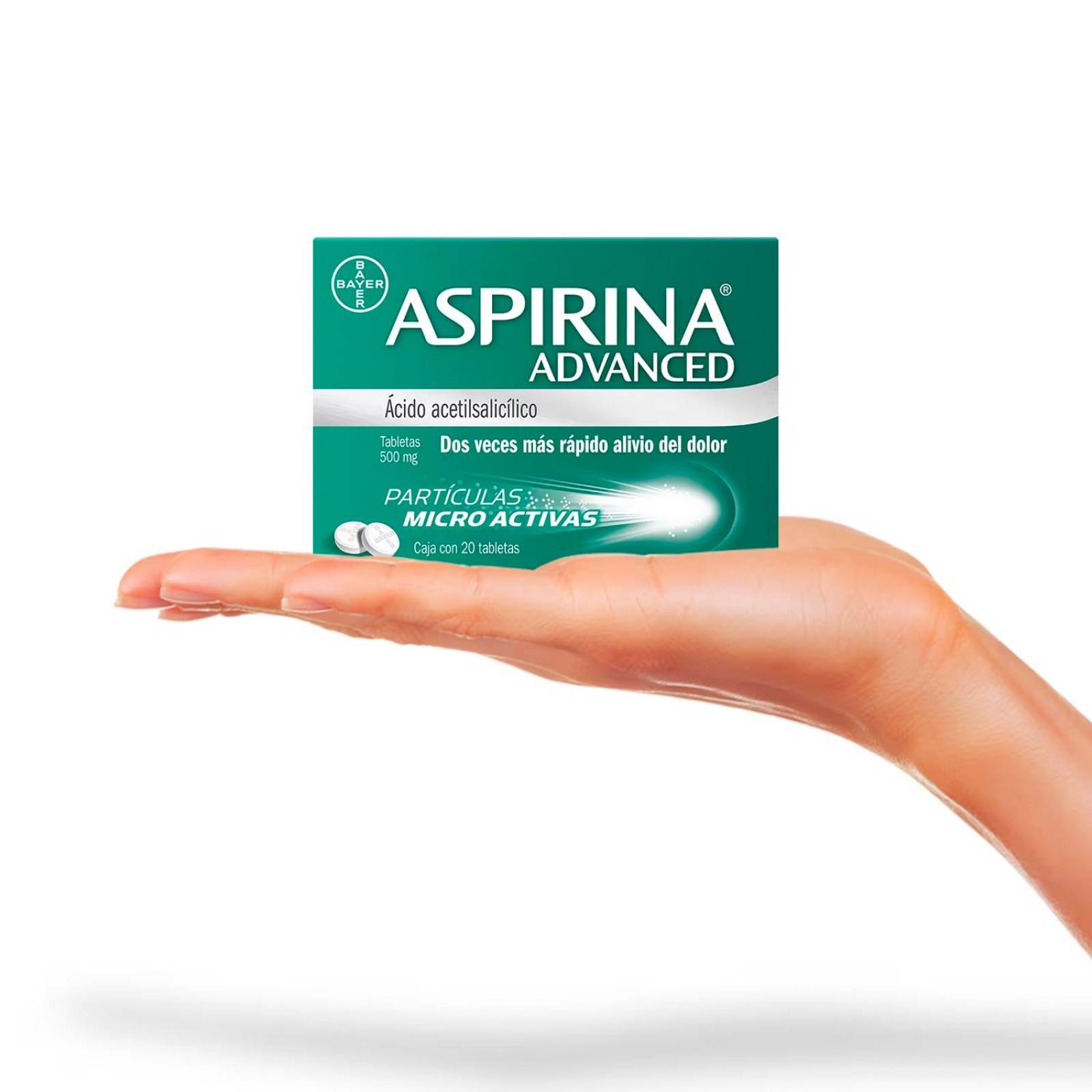 Ácido Acetilsalicílico Aspirina Advanced 20 Tabletas 