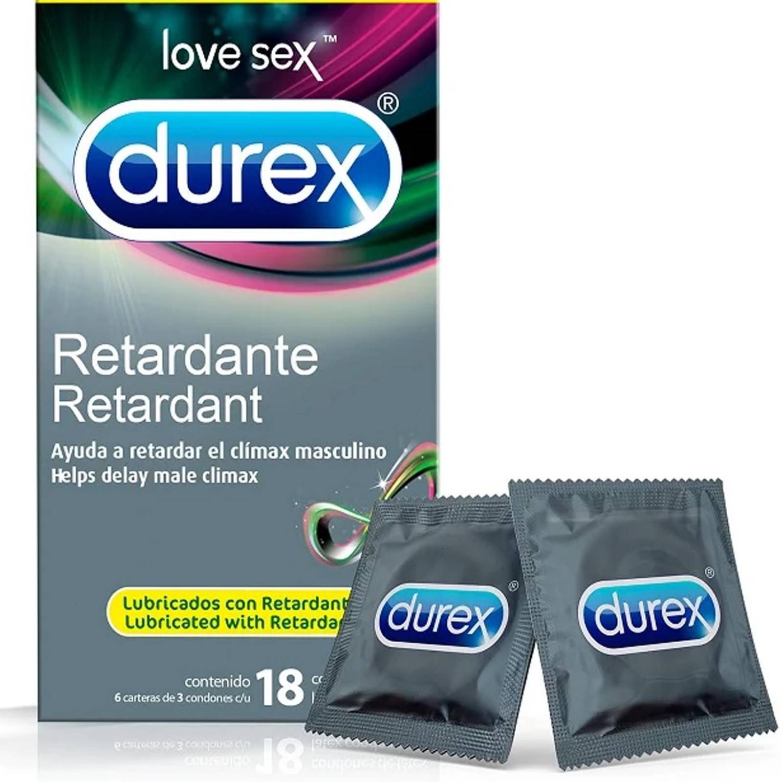 Condones Durex Love Sex Retardante 18 piezas