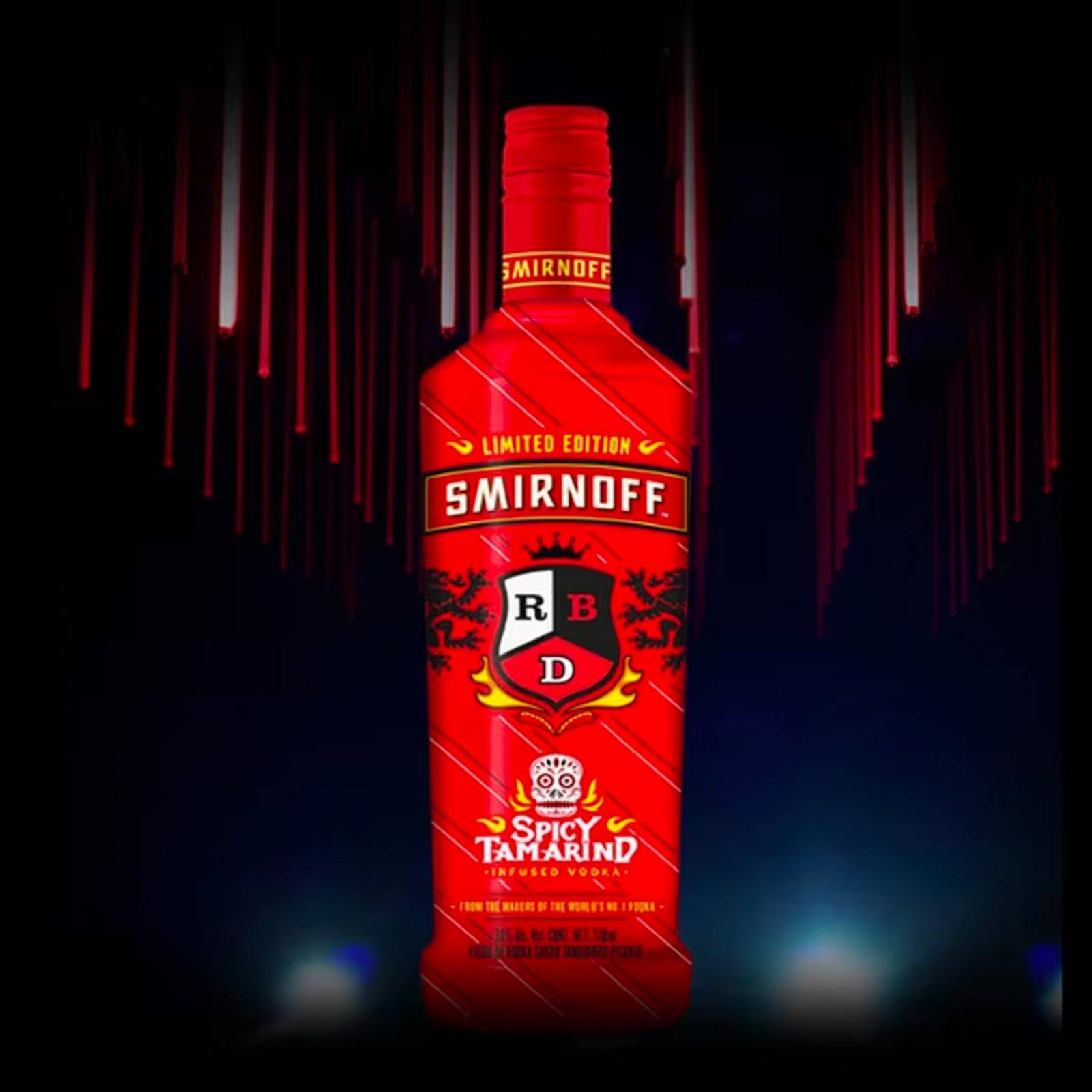 Pack de 4 Vodka Smirnoff X-1 Spicy Tamarind Edic RBD 750 ml