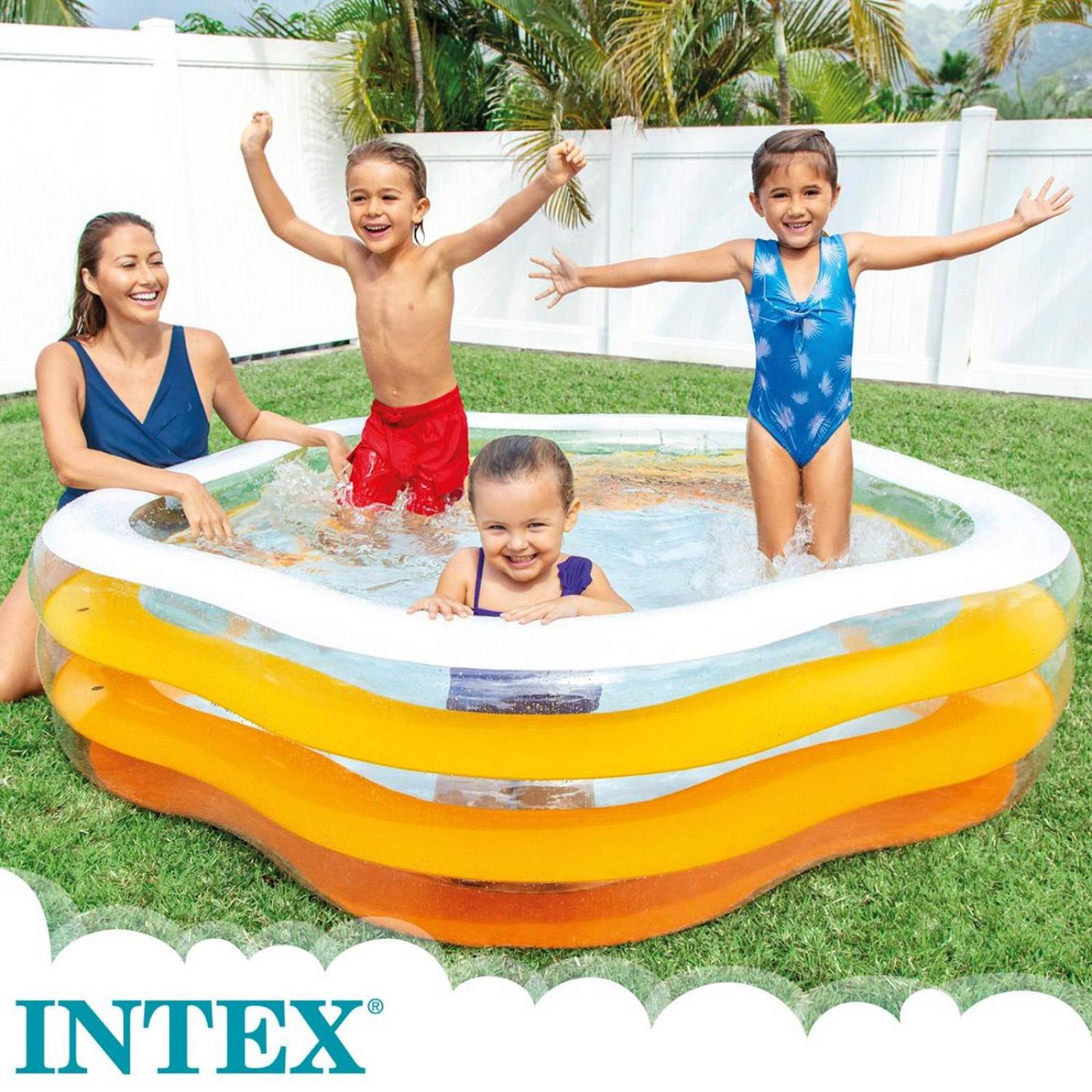 Alberca Inflable Transparente de Estrella Intex 56495
