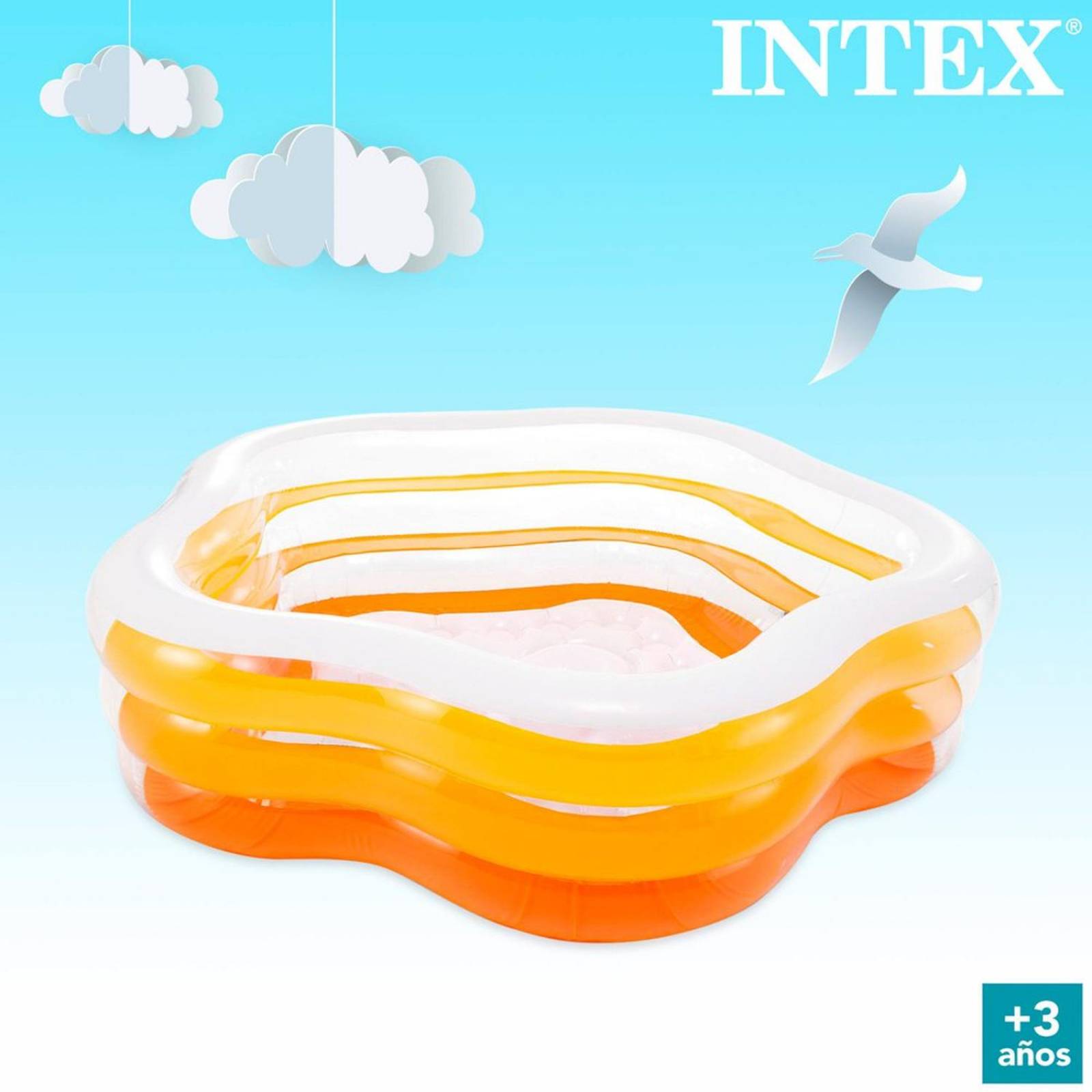 Alberca Inflable Transparente de Estrella Intex 56495