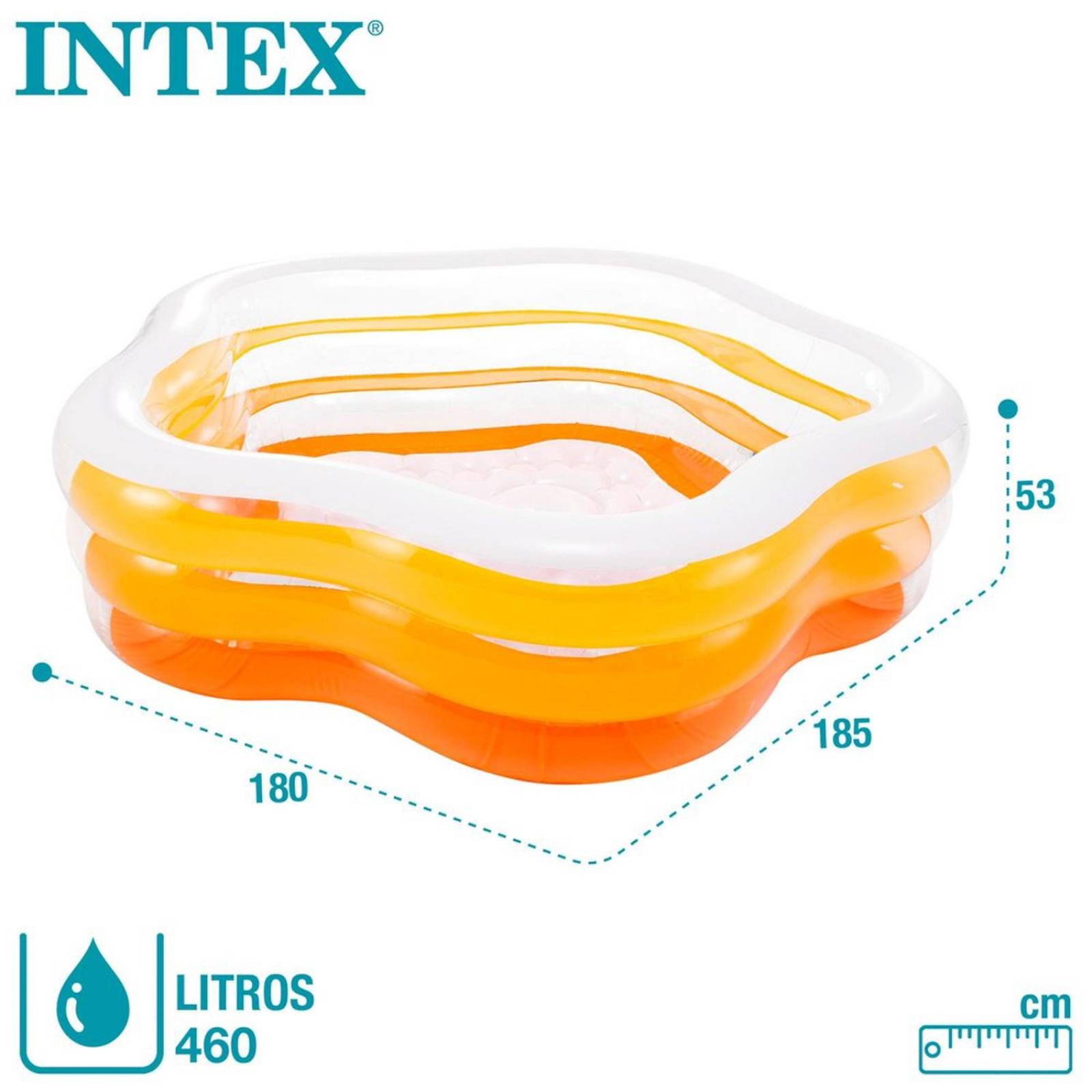 Alberca Inflable Transparente de Estrella Intex 56495