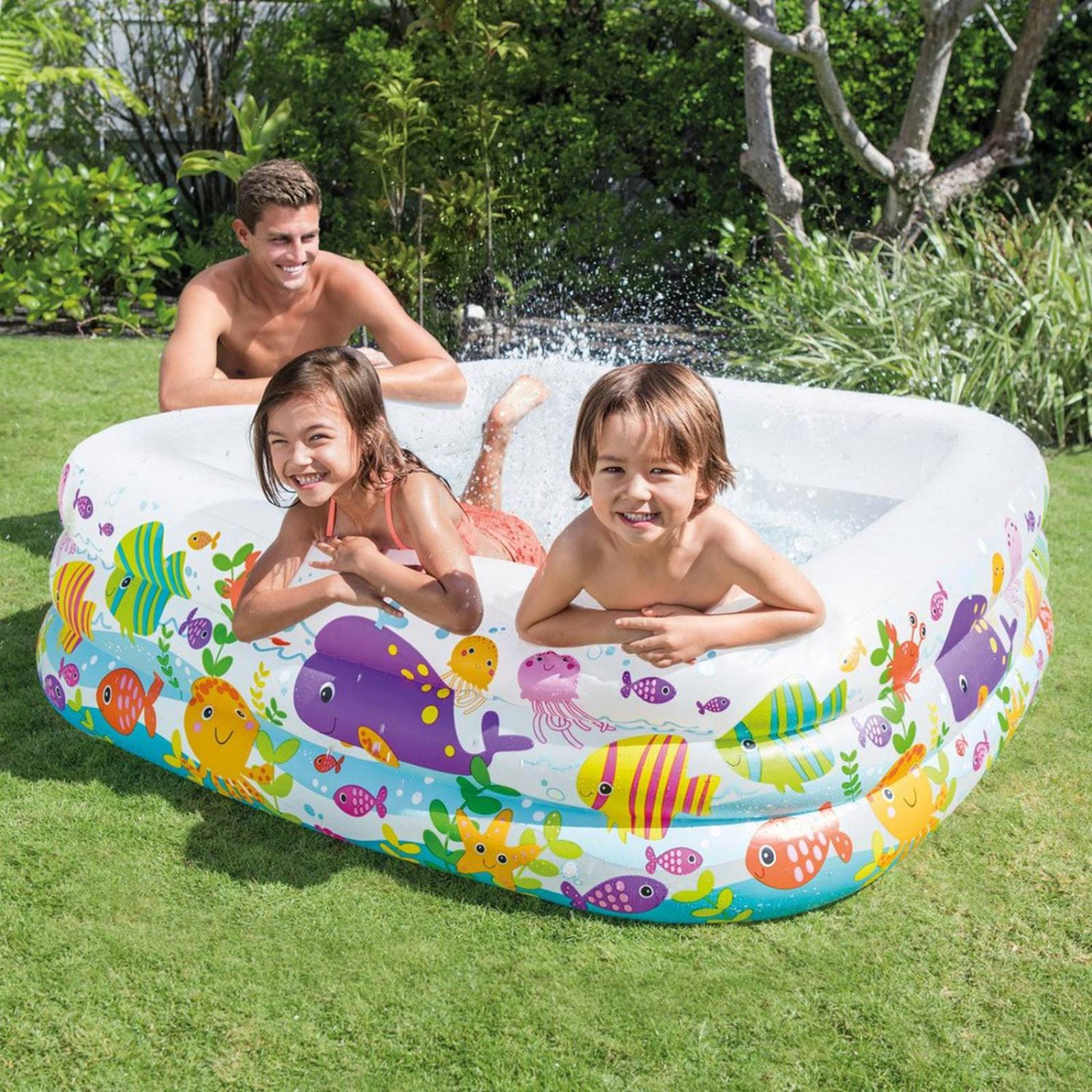 Alberca Inflable Cuadrada Para Niños Intex 57471