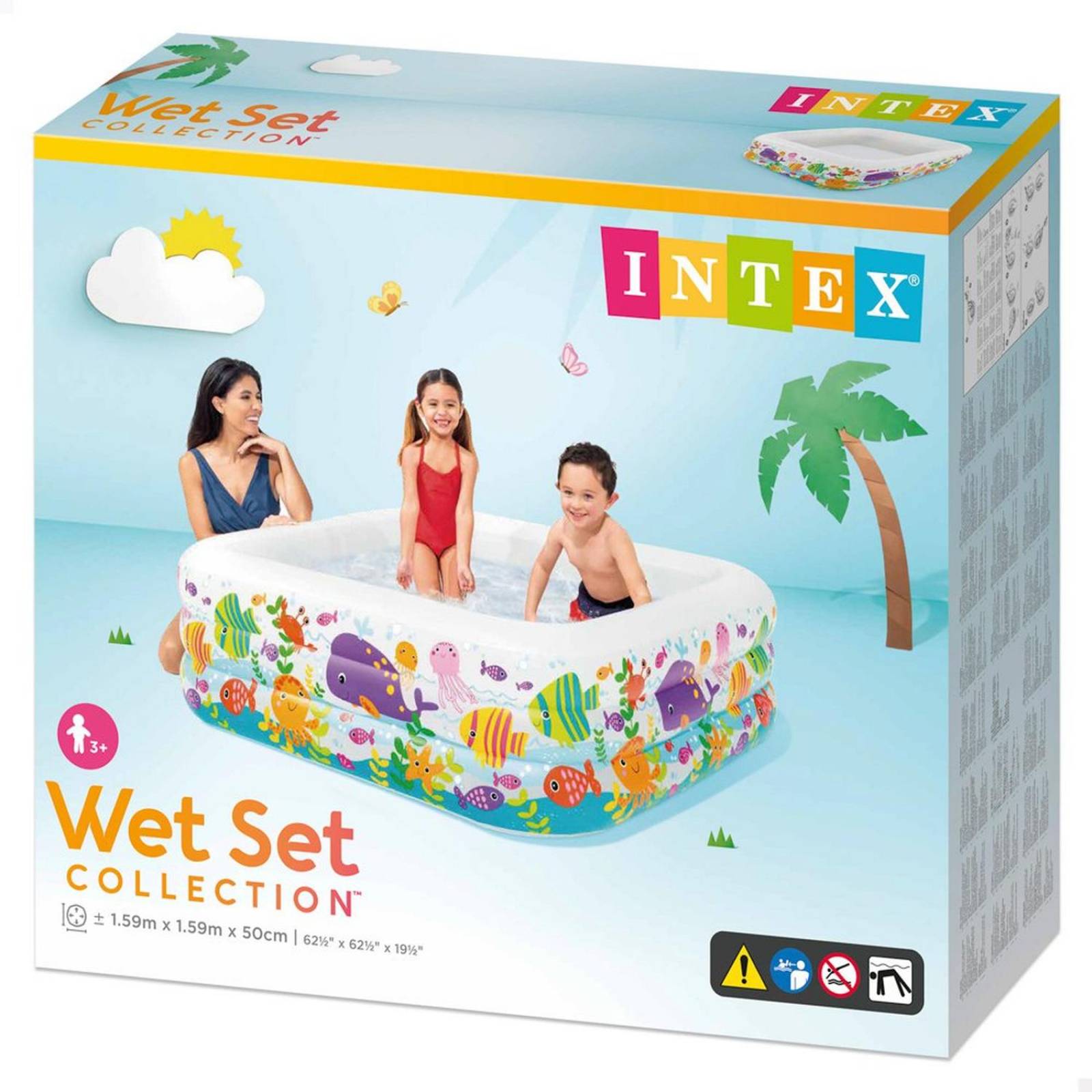 Alberca Inflable Cuadrada Para Niños Intex 57471